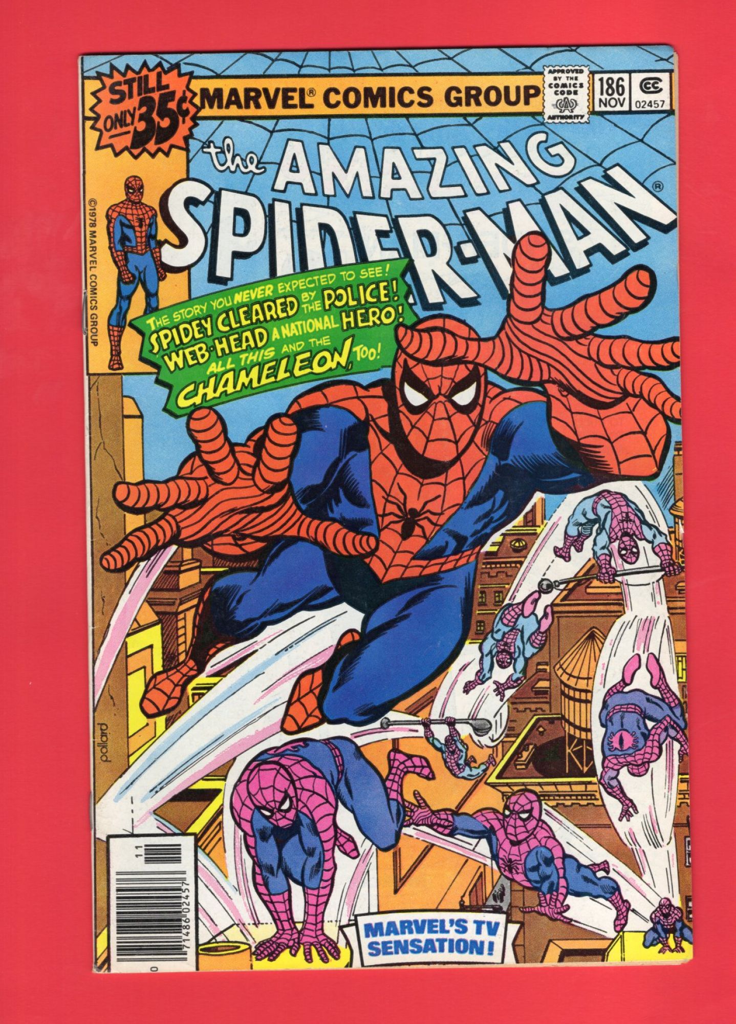 Amazing Spider-Man #186, Nov 1978, 7.5 VF- Newsstand