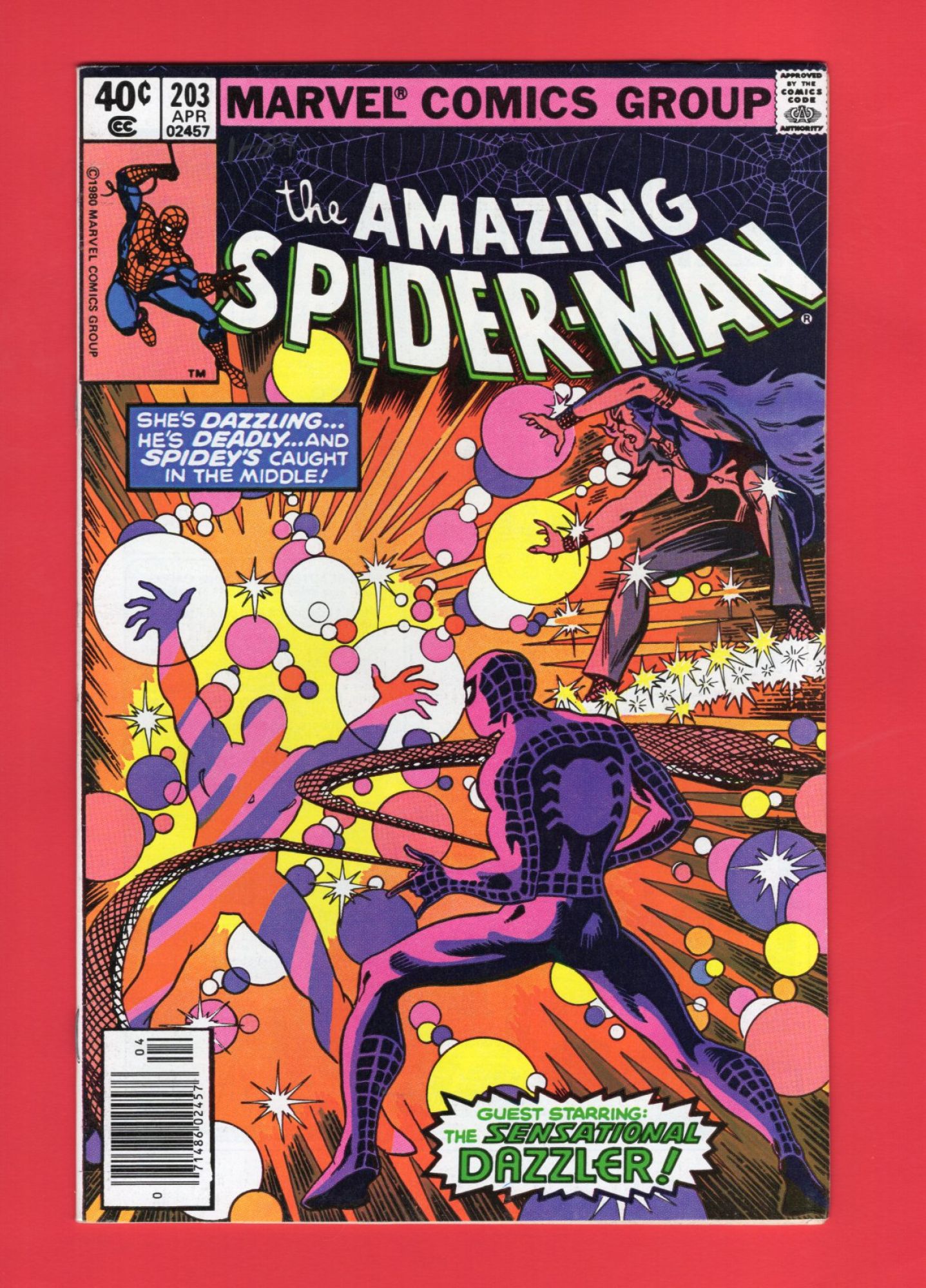 Amazing Spider-Man #203, Apr 1980, 8.5 VF+ Newsstand
