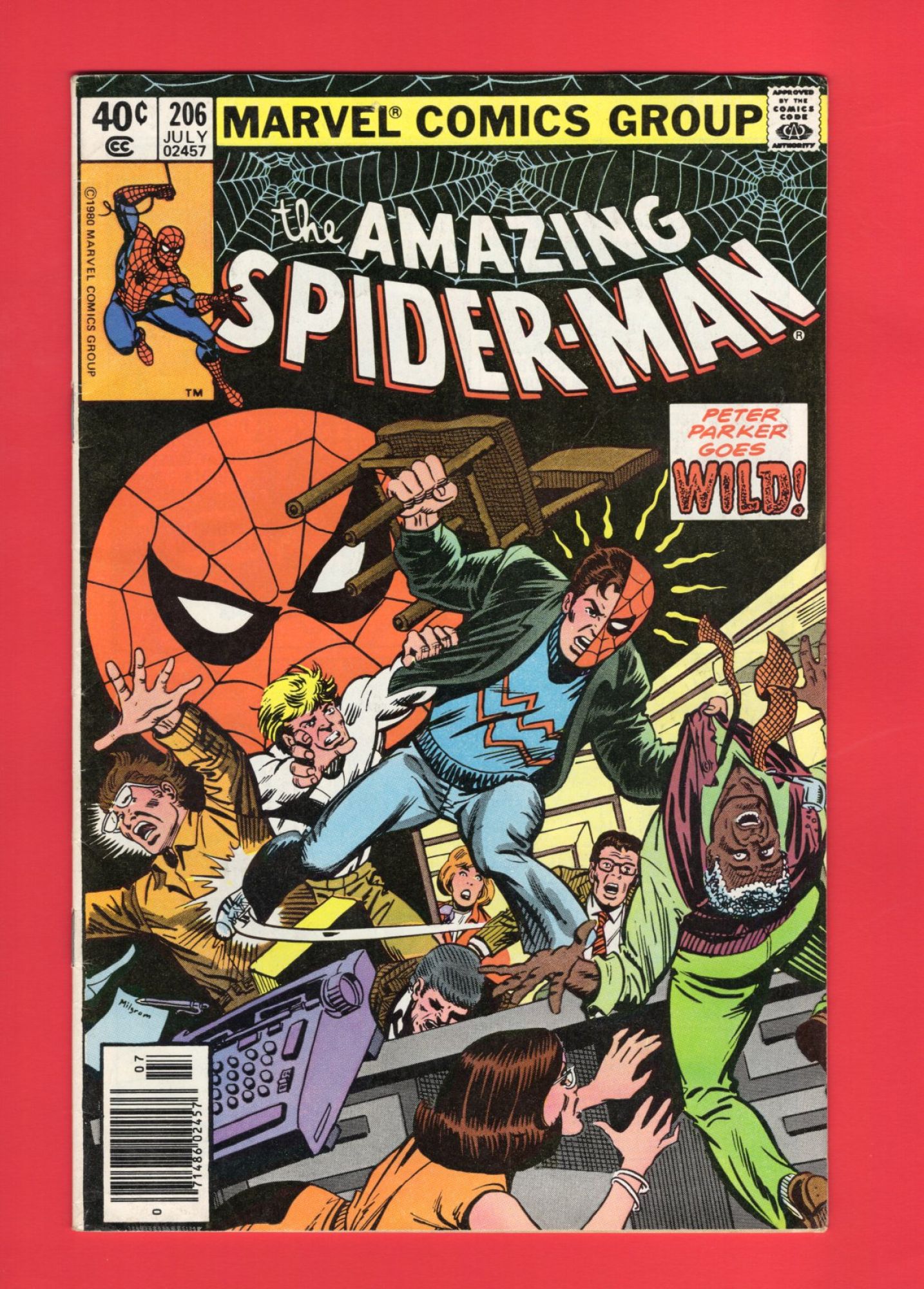 Amazing Spider-Man #206, Jul 1980, 7.0 FN/VF Newsstand