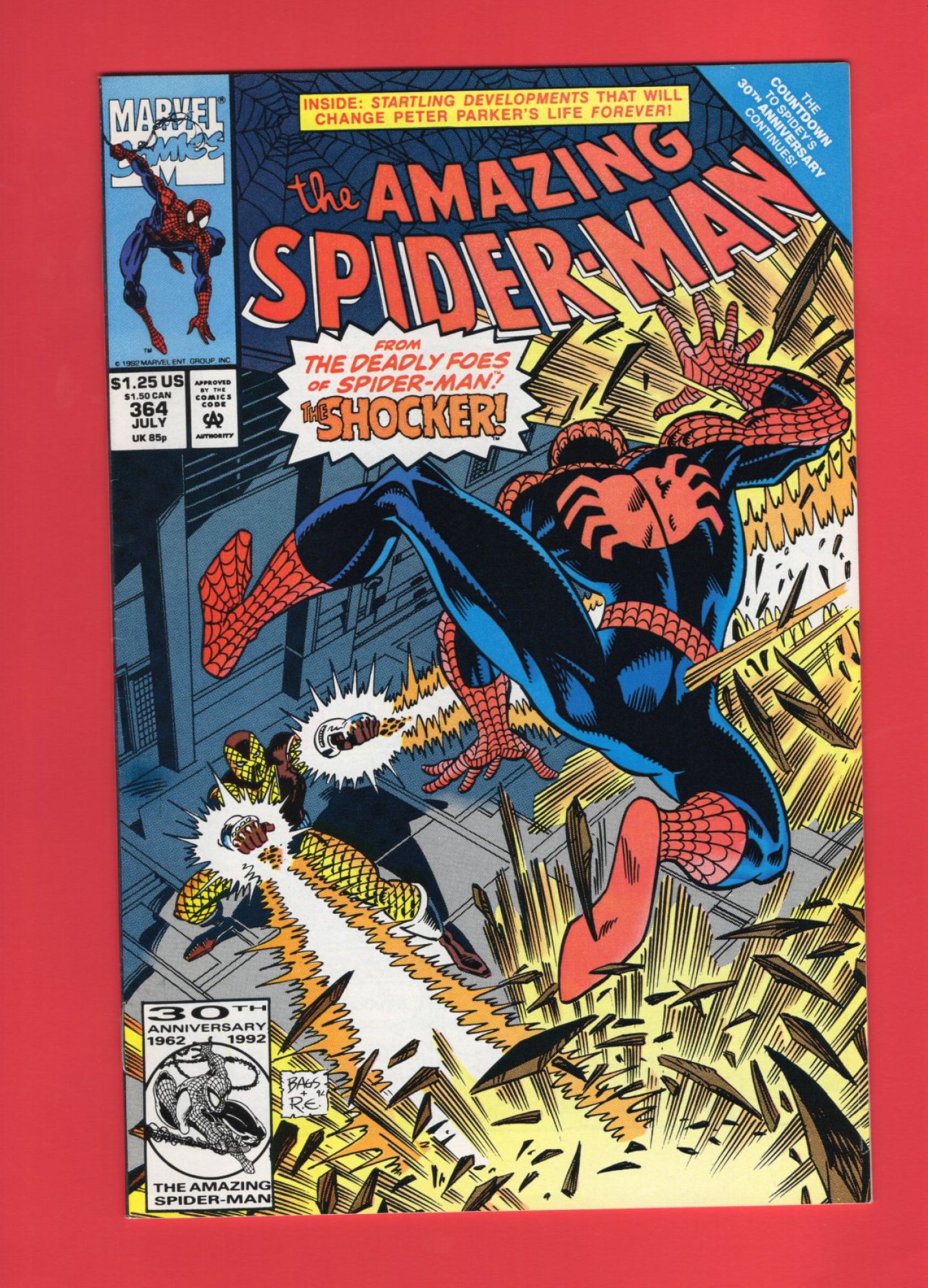 Amazing Spider-Man #364, Jul 1992, 8.5 VF+