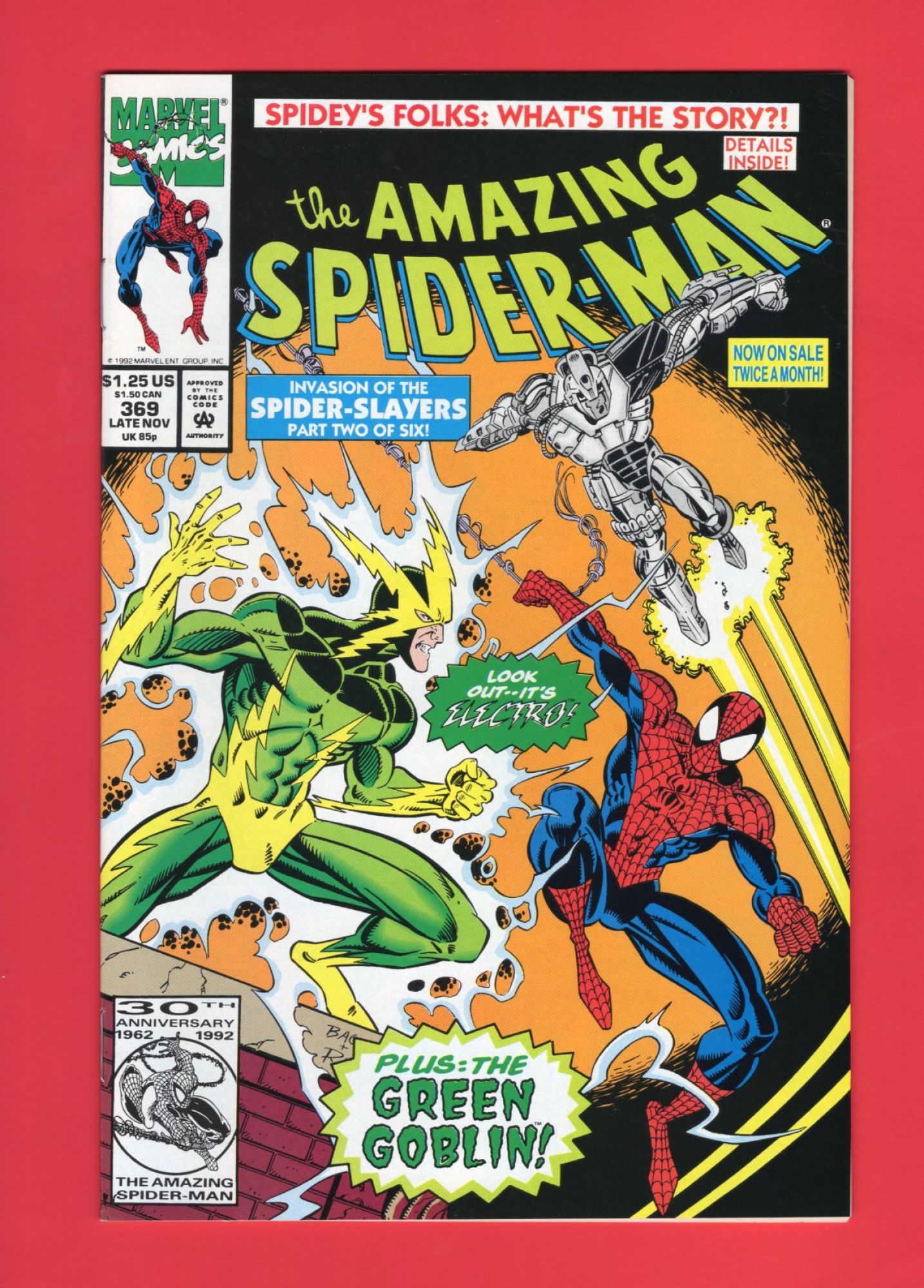 Amazing Spider-Man #369, Nov 1992, 9.2 NM-