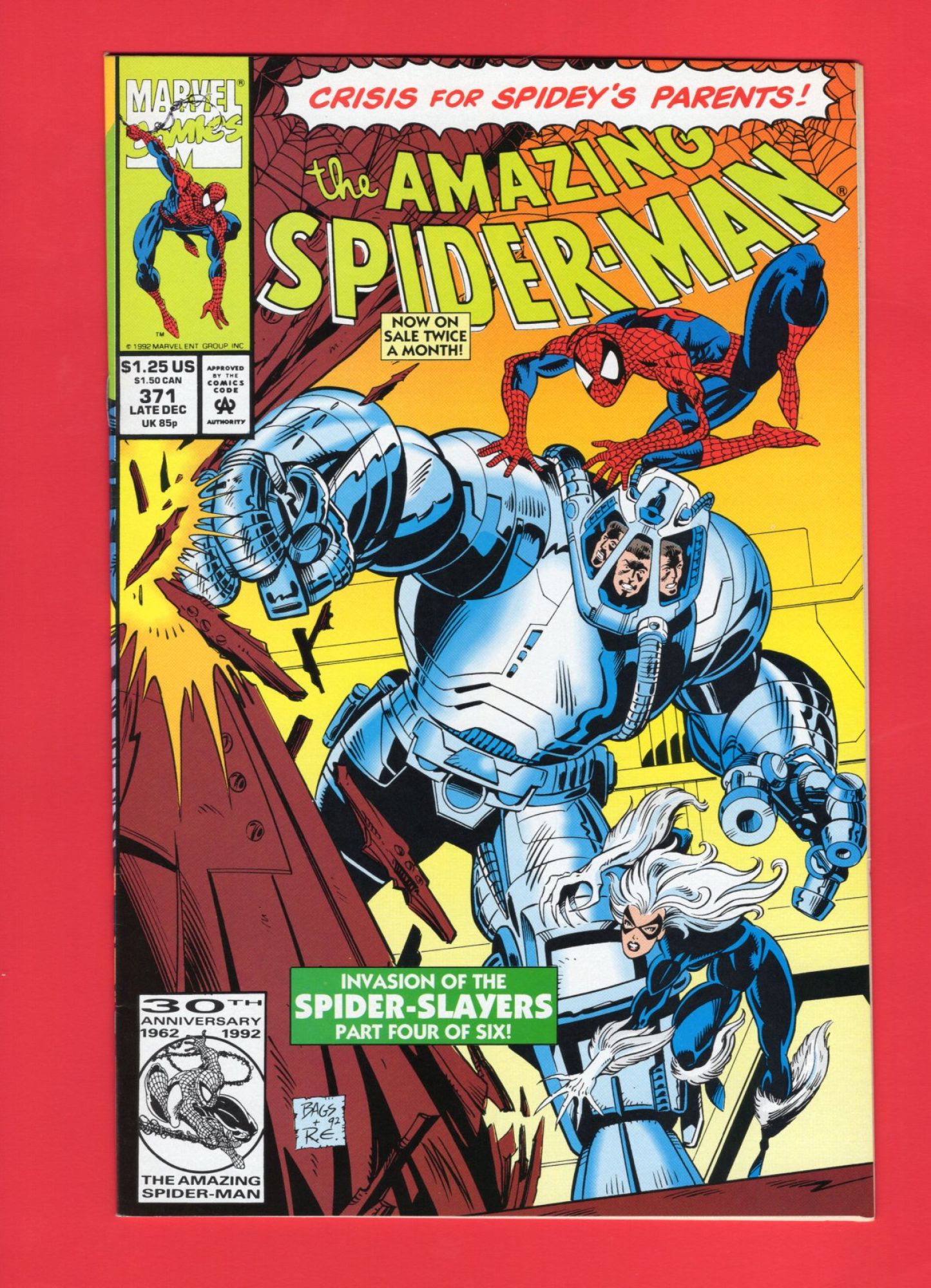 Amazing Spider-Man #371, Dec 1992, 8.5 VF+