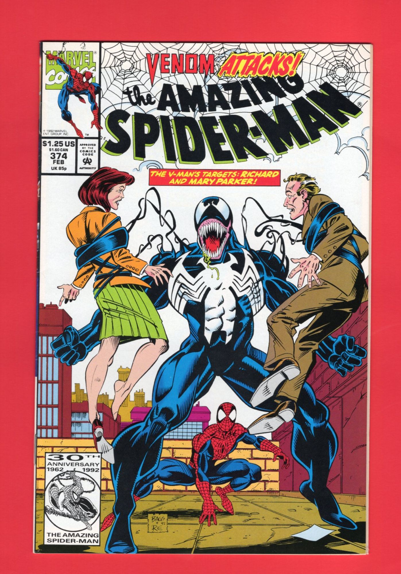 Amazing Spider-Man #374, Feb 1993, 8.5 VF+