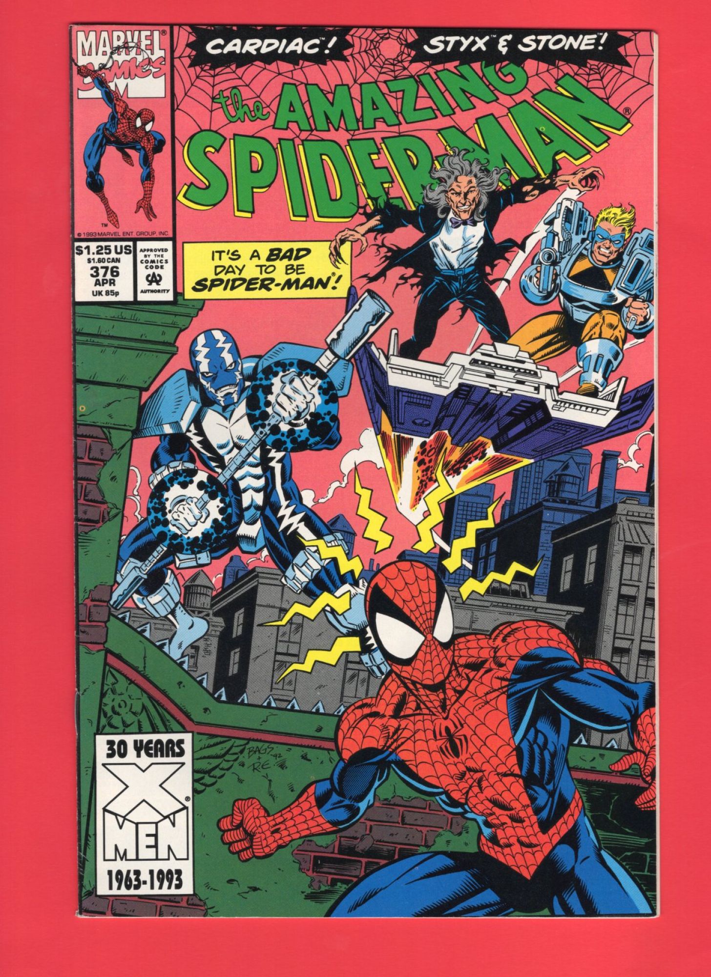 Amazing Spider-Man #376, Apr 1993, 6.5 FN+