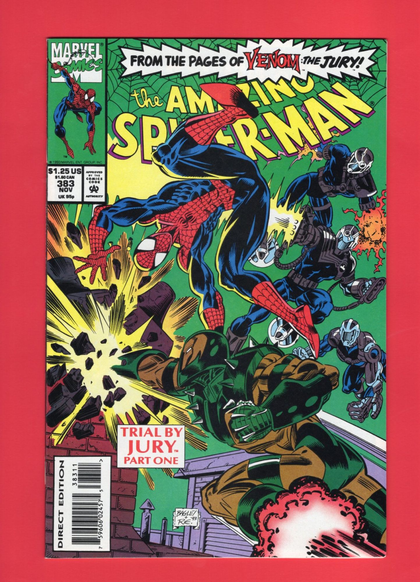 Amazing Spider-Man #383, Nov 1993, 9.2 NM-