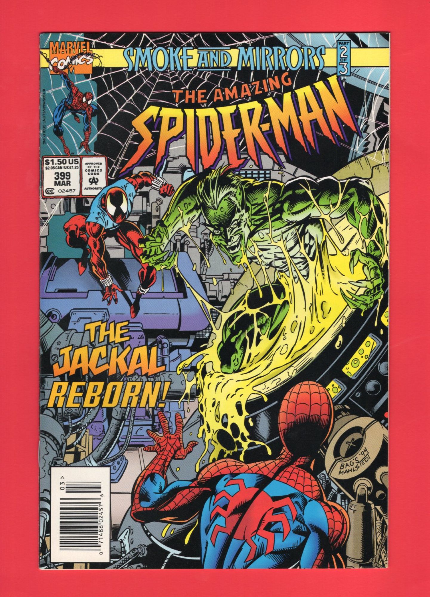 Amazing Spider-Man #399, Mar 1995, 9.2 NM- Newsstand