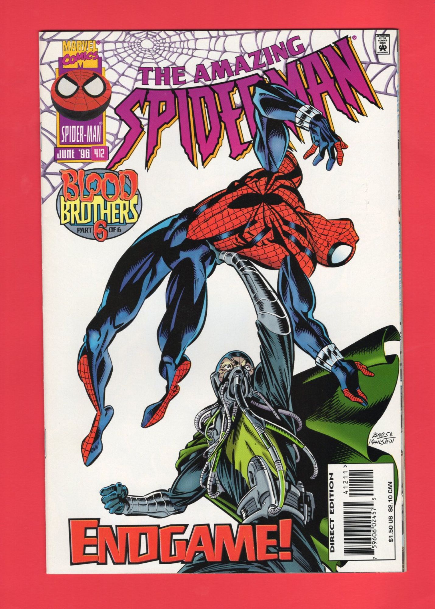 Amazing Spider-Man #412, Jun 1996, 9.2 NM-
