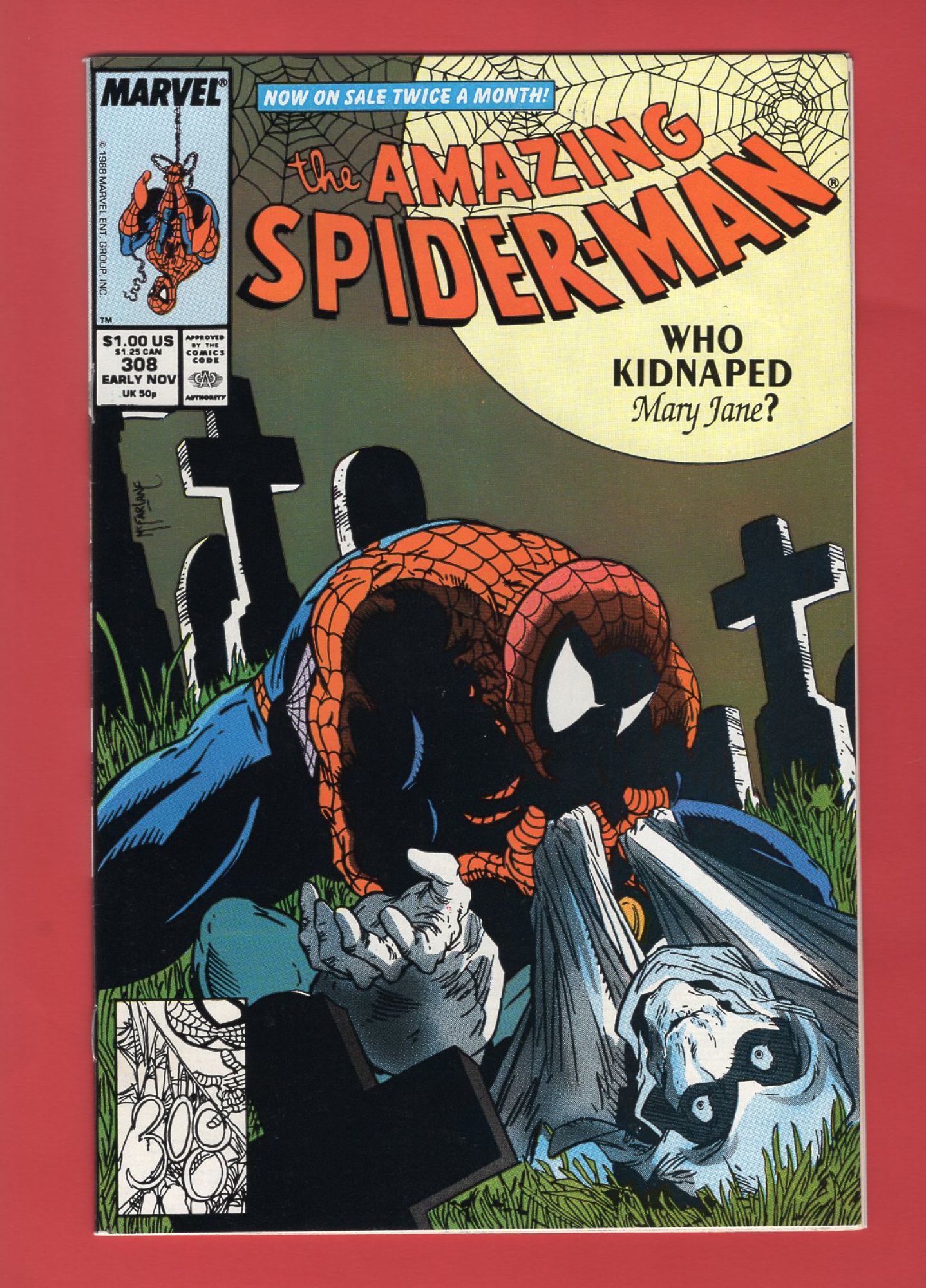 Amazing Spider-Man #308, Nov 1988, 8.5 VF+