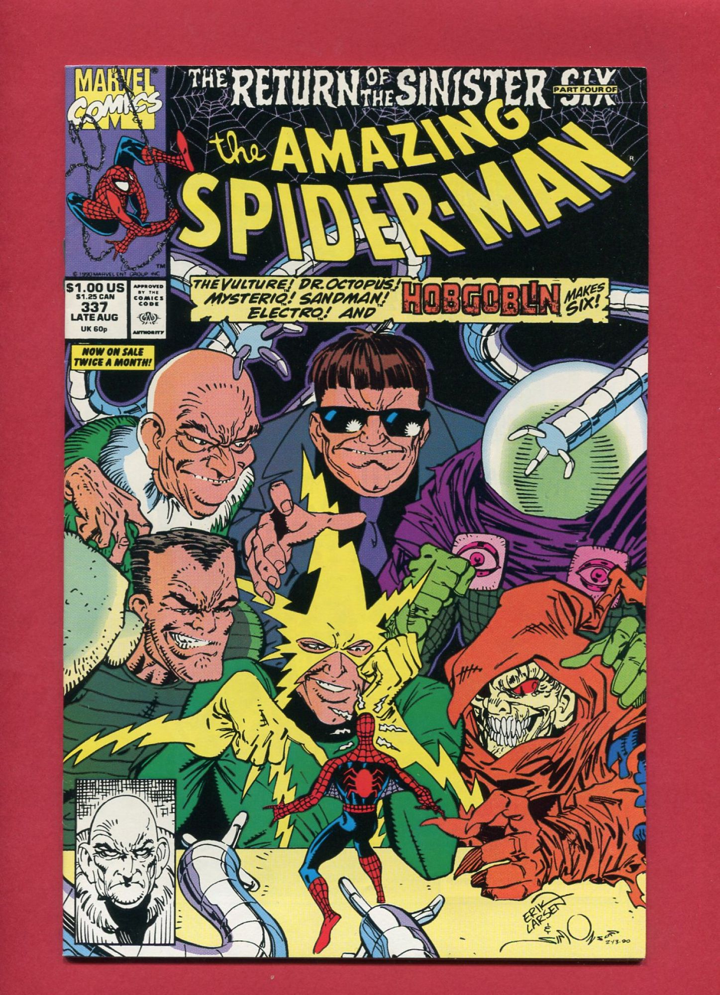 Amazing Spider-Man #337, Aug 1990, 9.2 NM-