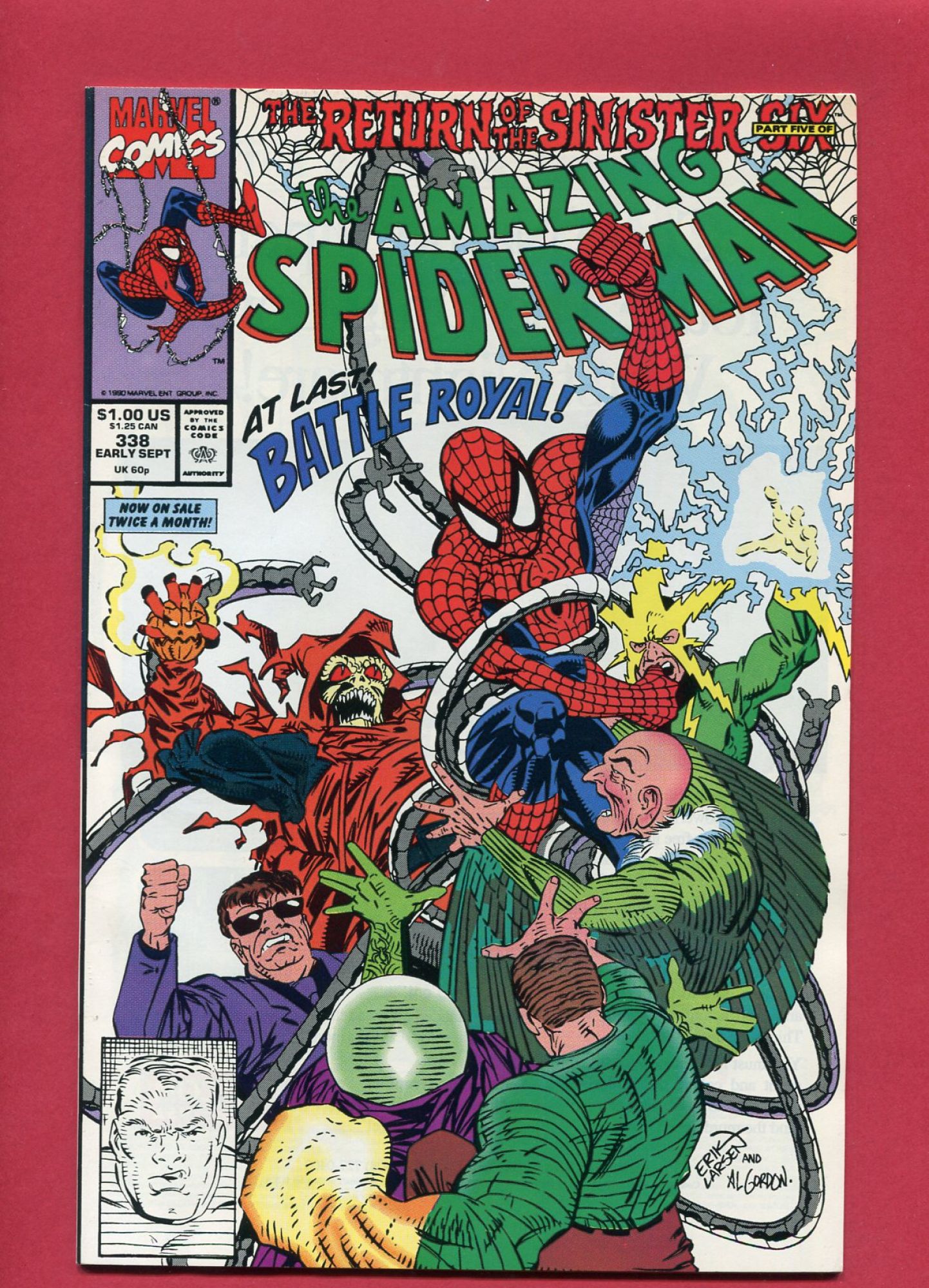 Amazing Spider-Man #338, Sep 1990, 9.2 NM-