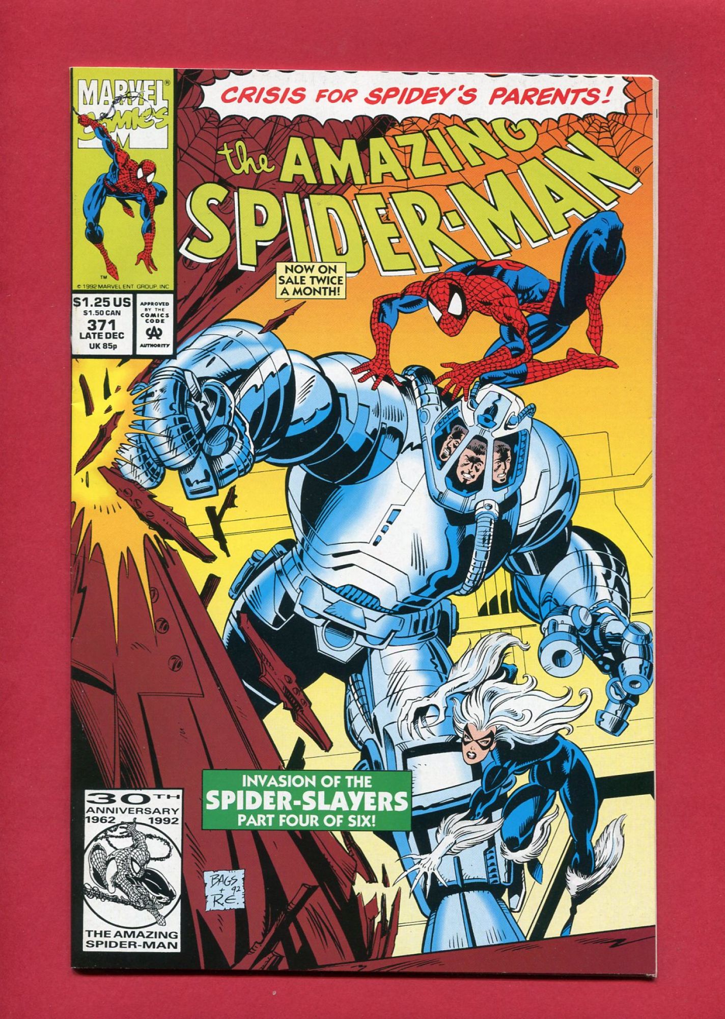 Amazing Spider-Man #371, Dec 1992, 9.2 NM-