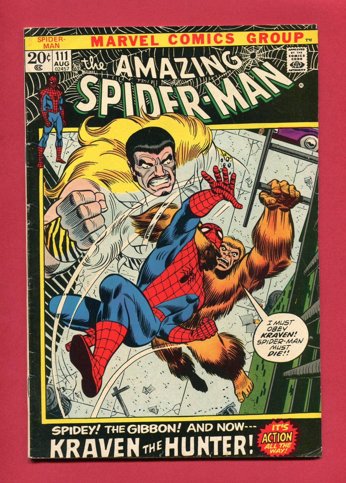 Amazing Spider-Man #111, Aug 1972, 4.0 VG