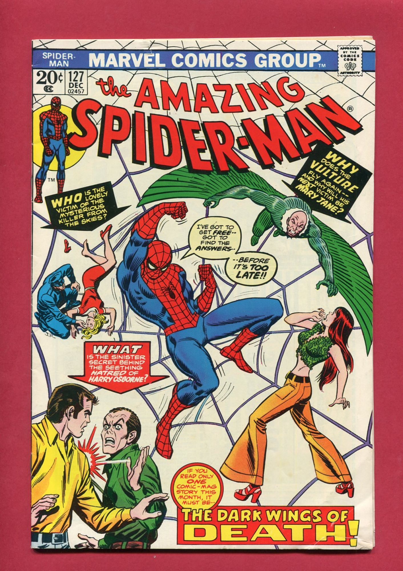 Amazing Spider-Man #127, Dec 1973, 5.0 VG/FN
