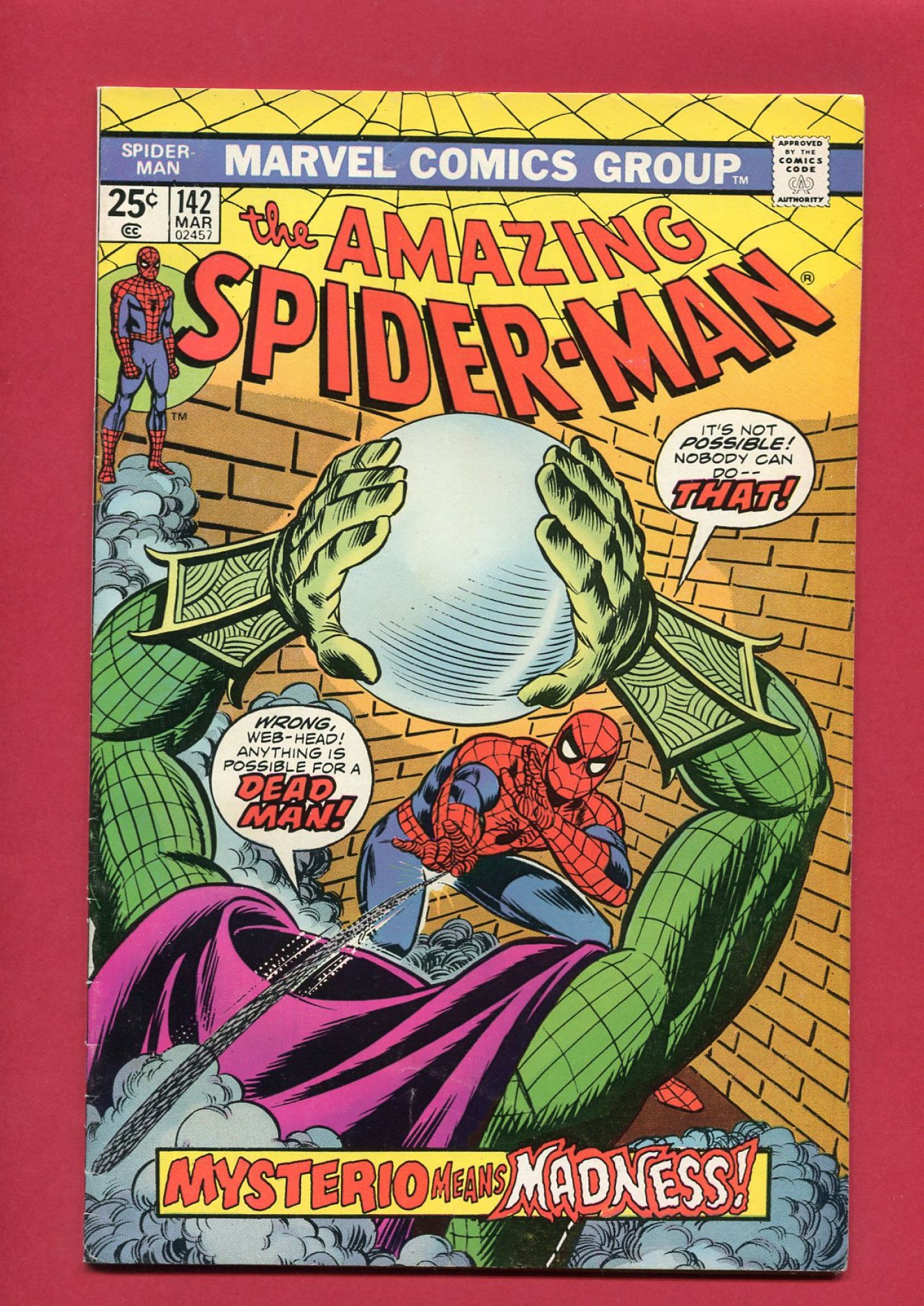 Amazing Spider-Man #142, Mar 1975, 6.0 FN