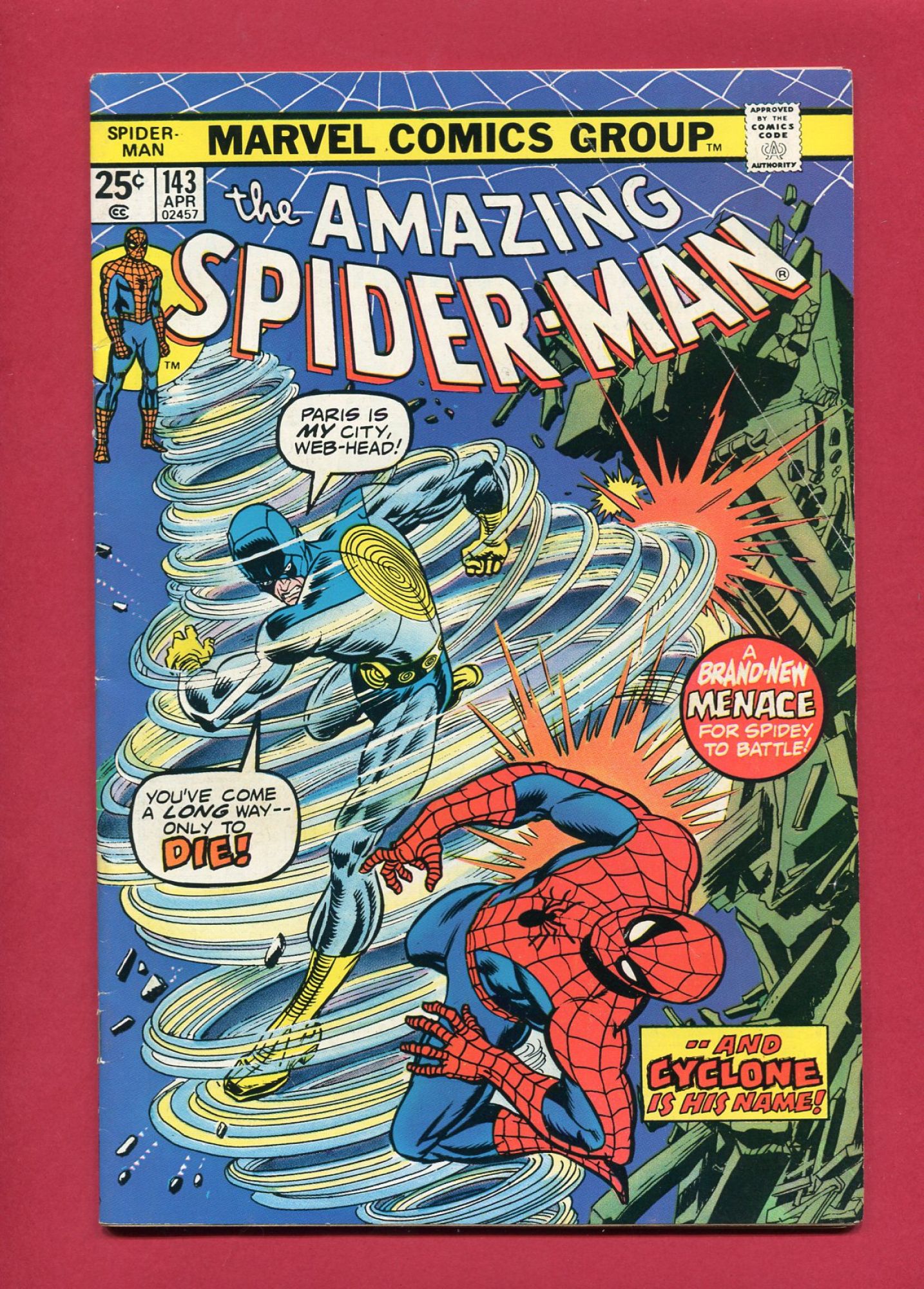 Amazing Spider-Man #143, Apr 1975, 6.0 FN