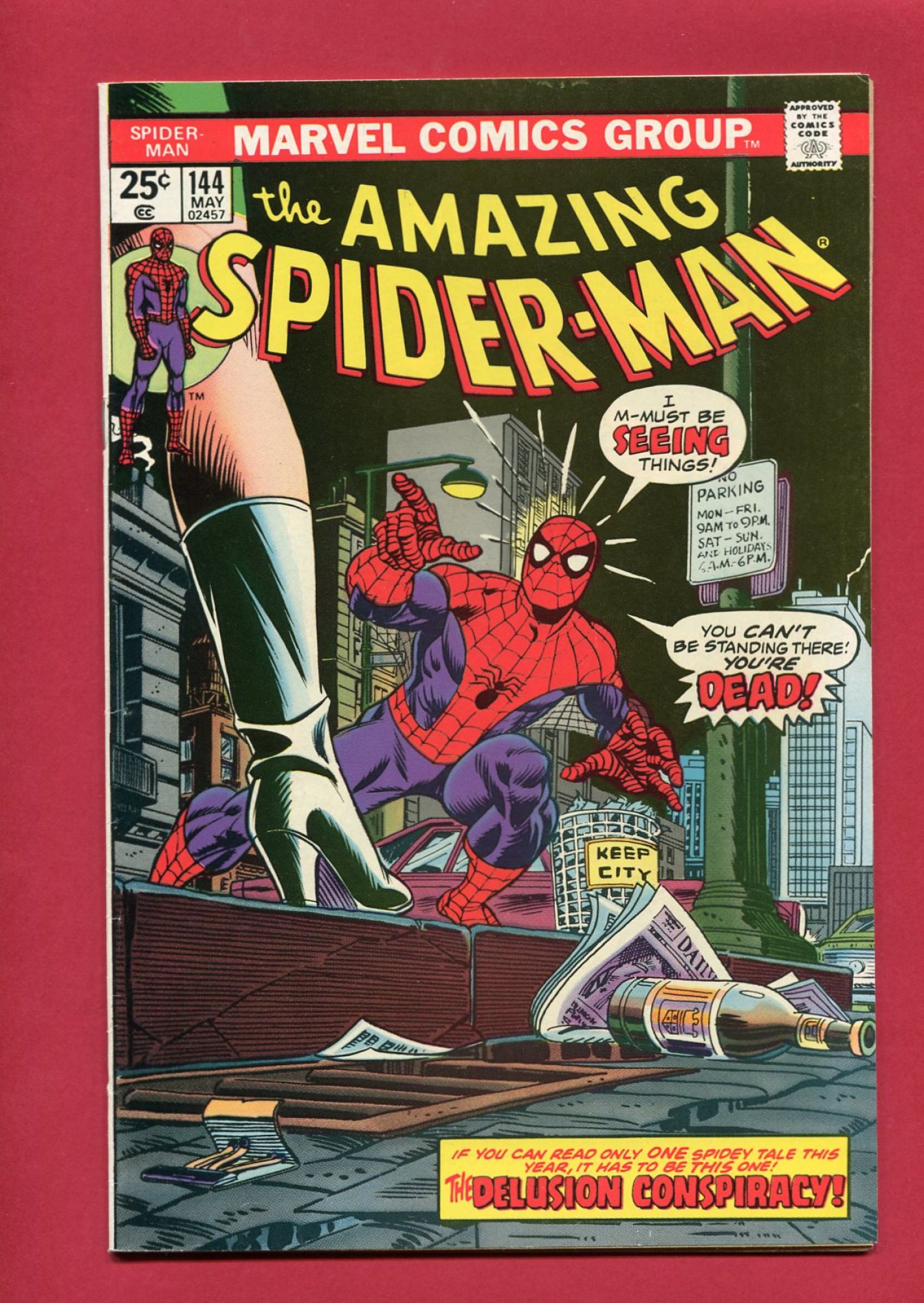 Amazing Spider-Man #144, May 1975, 7.5 VF-