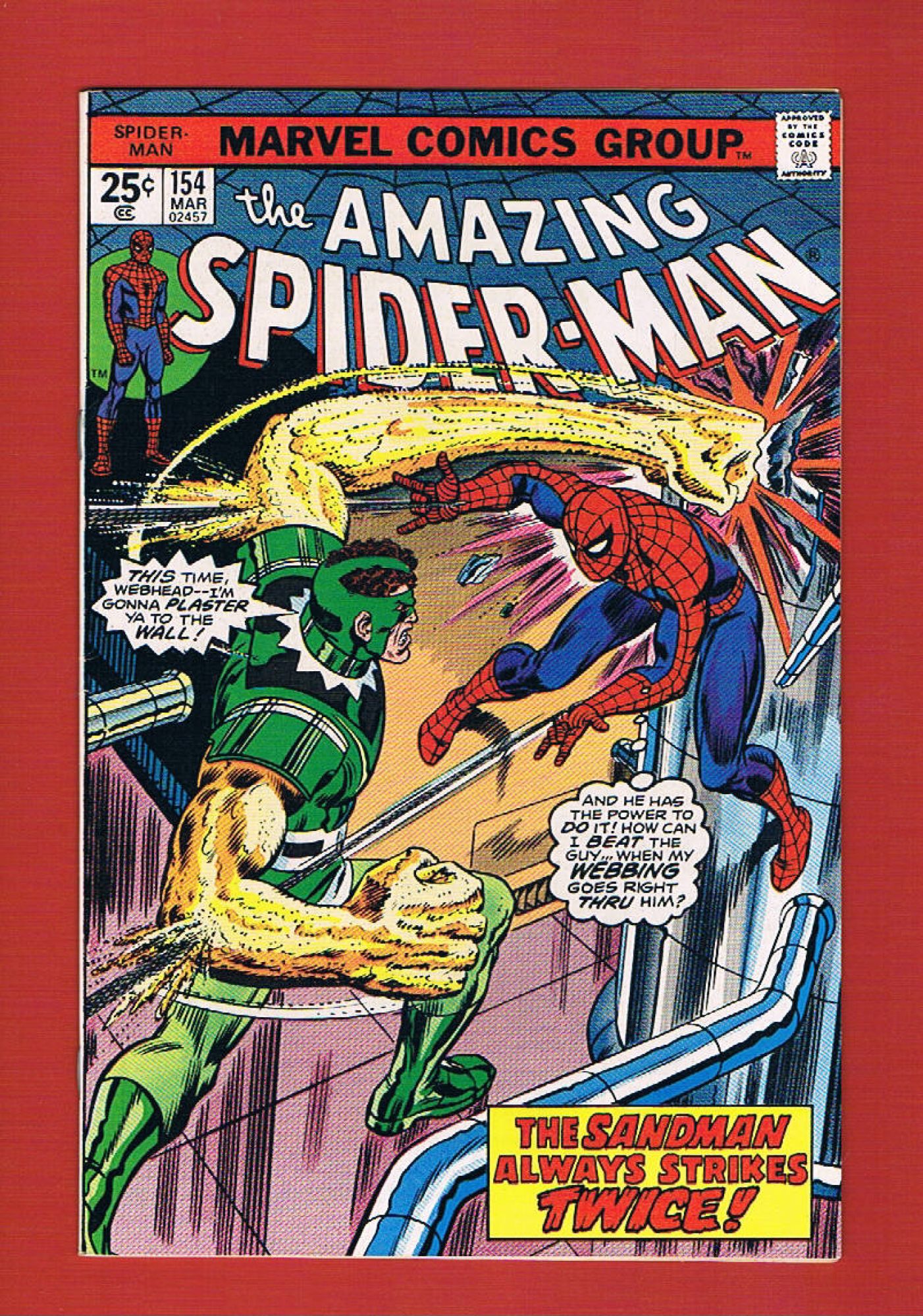 Amazing Spider-Man #154, Mar 1976, 6.5 FN+
