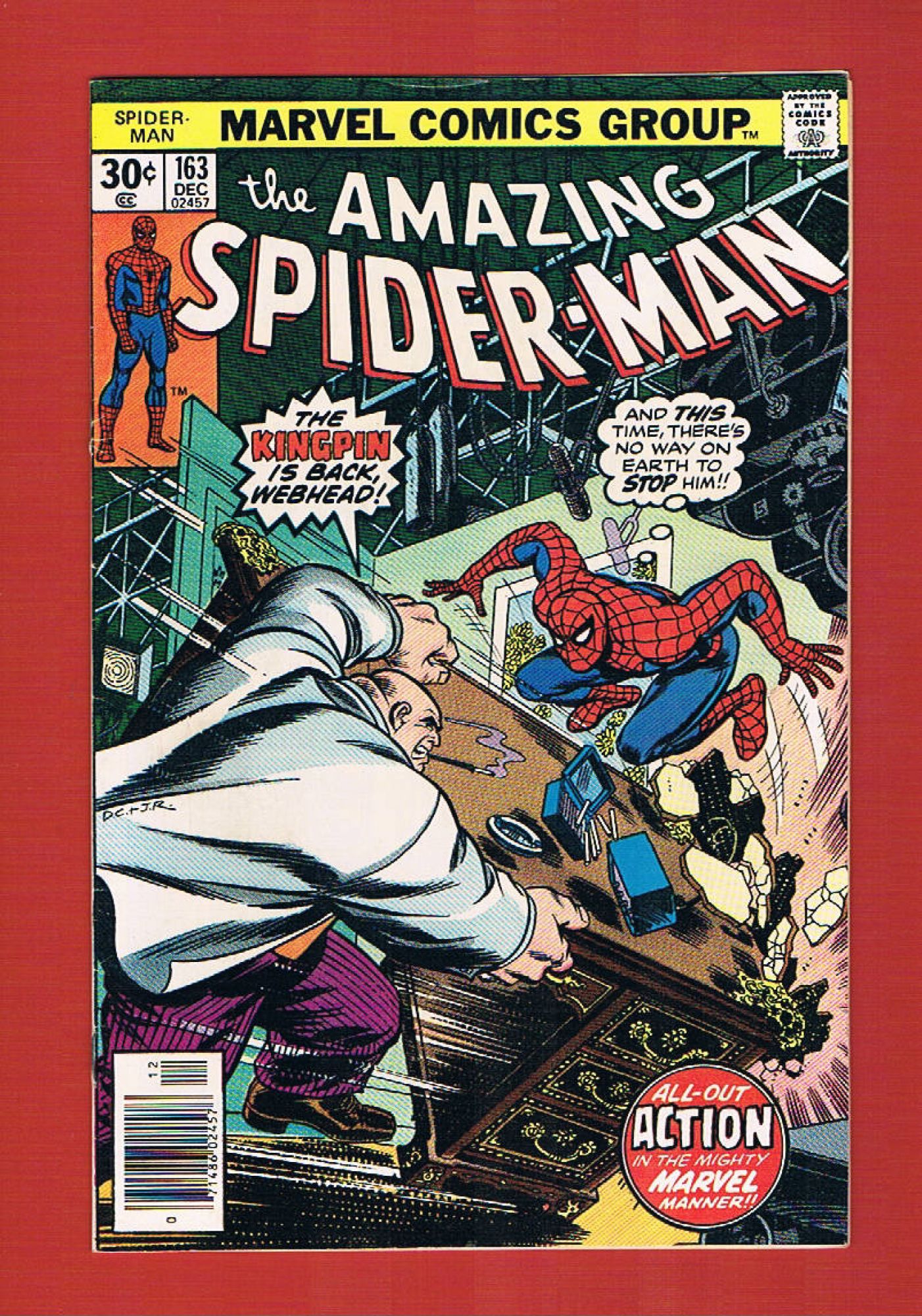Amazing Spider-Man #163, Dec 1976, 6.5 FN+