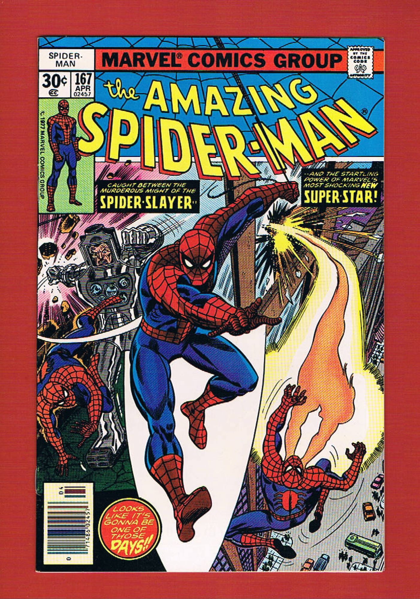 Amazing Spider-Man #167, Apr 1977, 7.5 VF-
