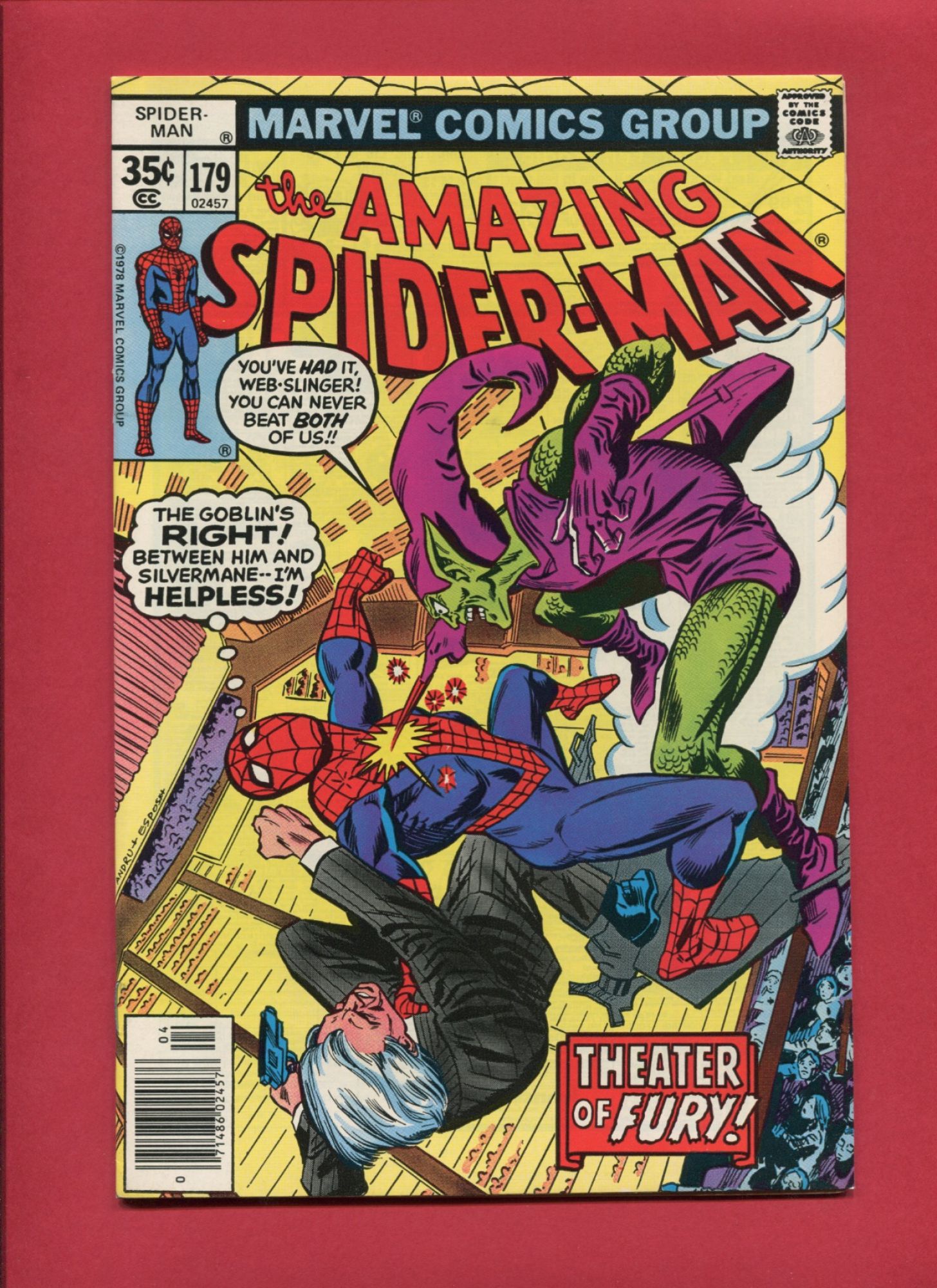 Amazing Spider-Man #179, Apr 1978, 8.5 VF+
