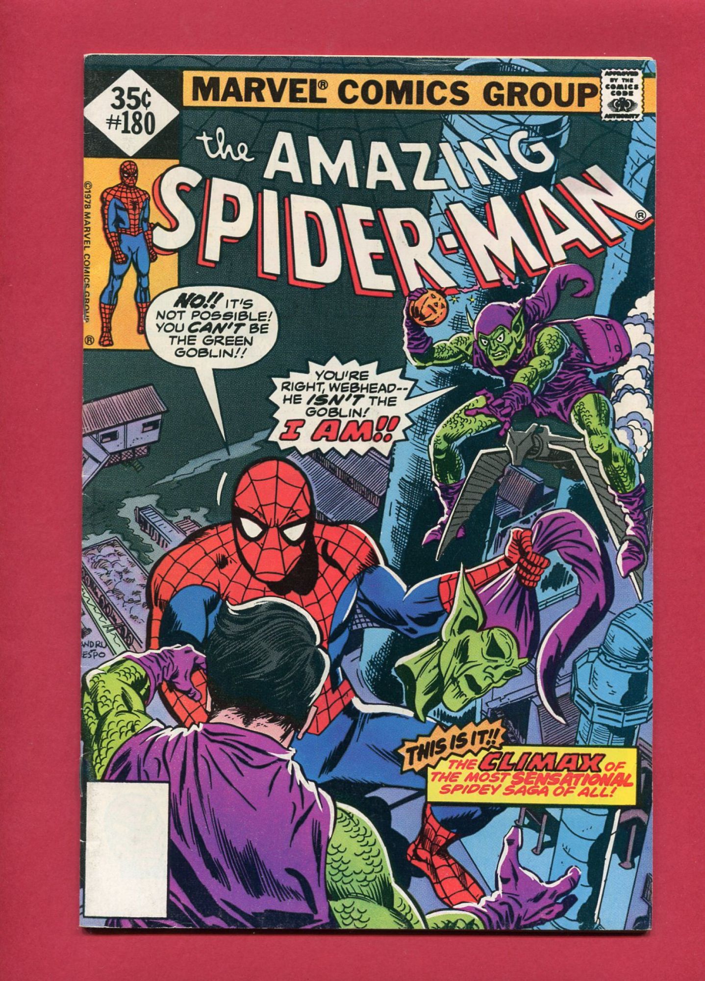 Amazing Spider-Man #180, May 1978, 7.5 VF-