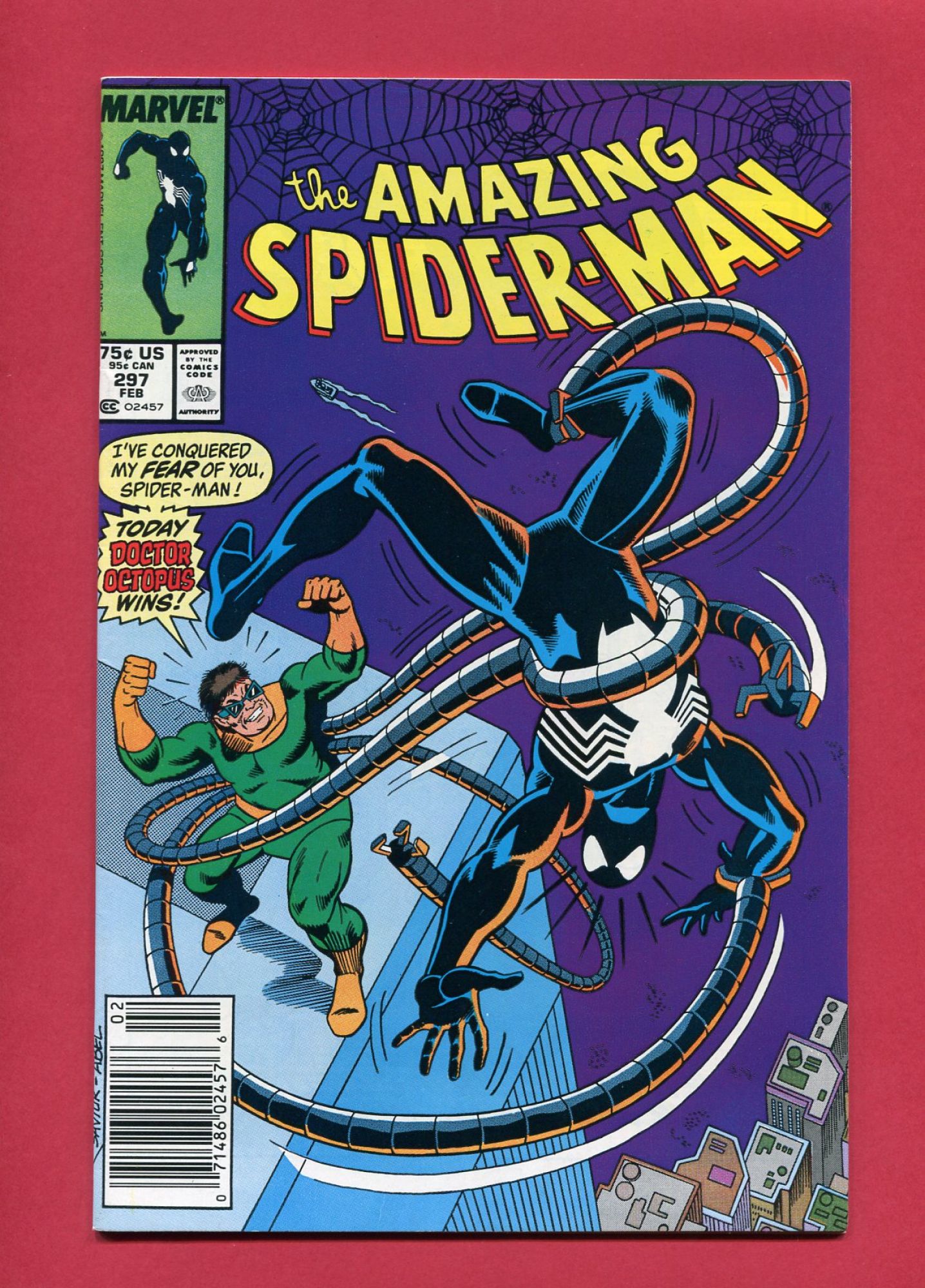 Amazing Spider-Man #297, Feb 1988, 9.2 NM-