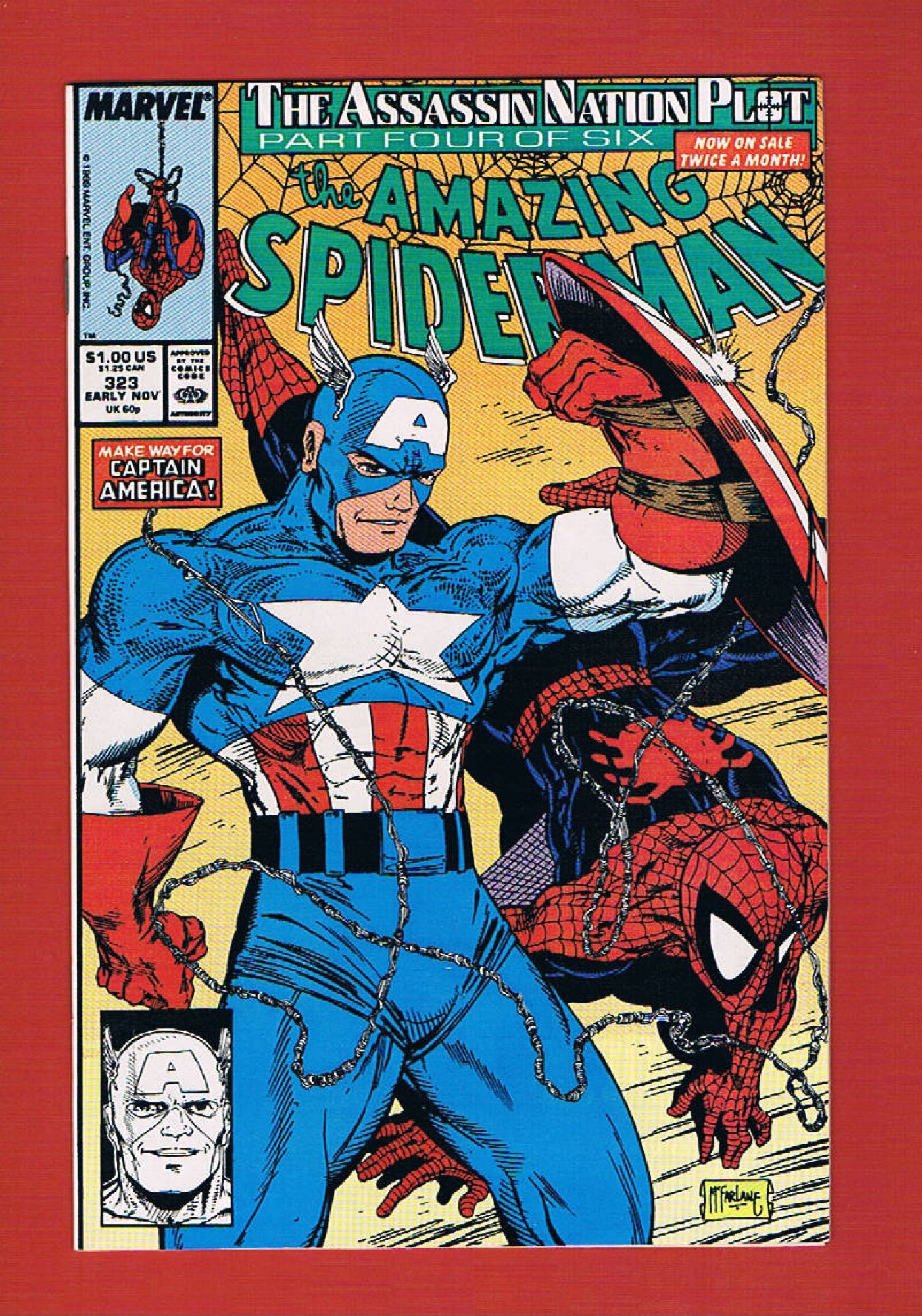 Amazing Spider-Man #323, Nov 1989, 9.2 NM-