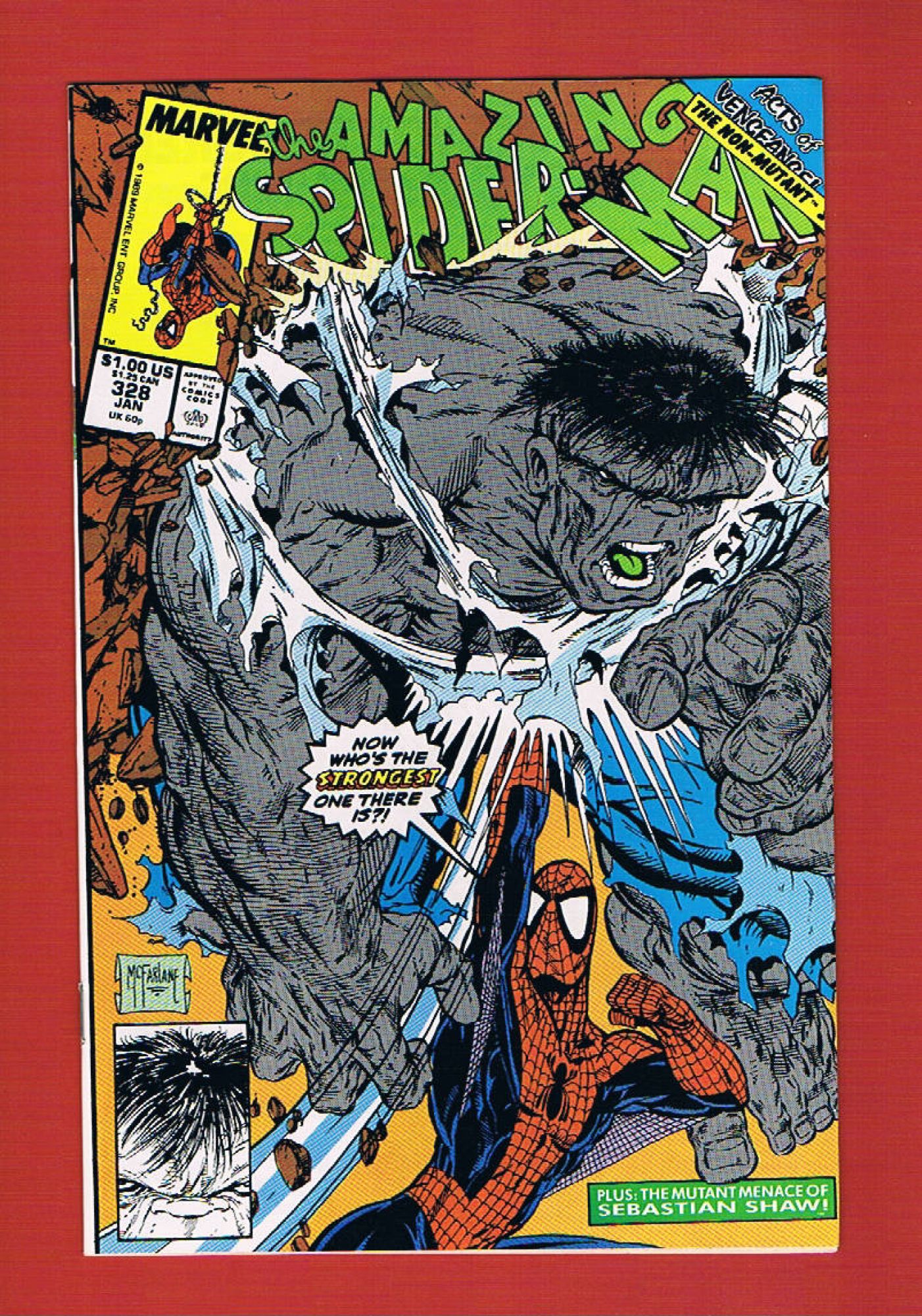 Amazing Spider-Man #328, Jan 1990, 9.2 NM-