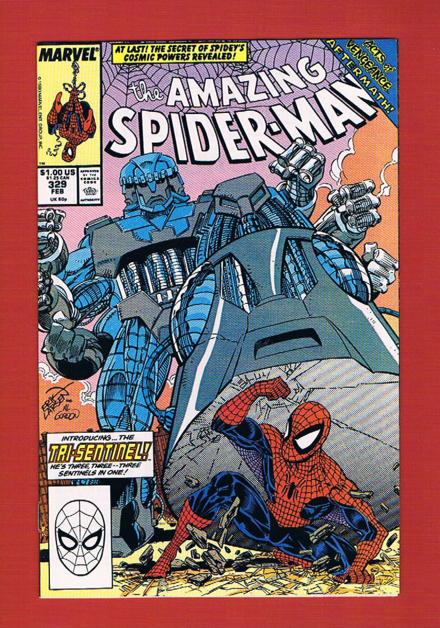 Amazing Spider-Man #329, Feb 1990, 9.2 NM-