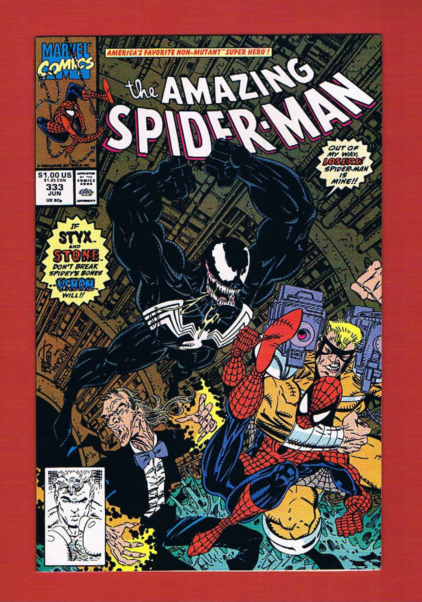 Amazing Spider-Man #333, Jun 1990, 9.2 NM-