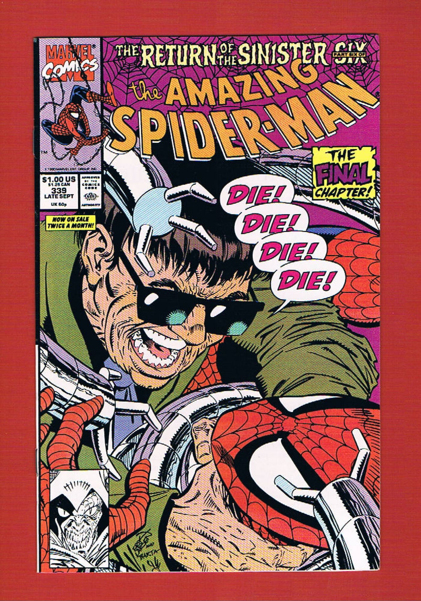Amazing Spider-Man #339, Sep 1990, 8.5 VF+