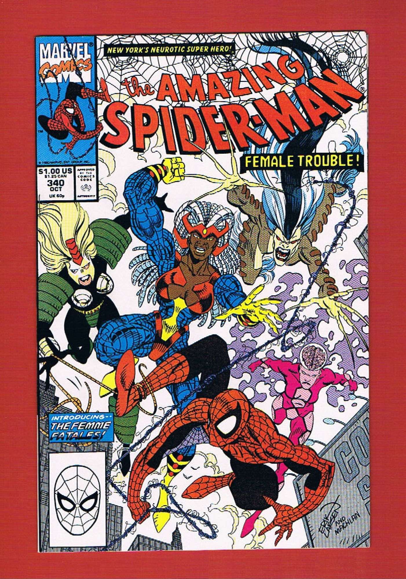 1963 Series #340 October 1991 Marvel NM 9.2 The Avengers 