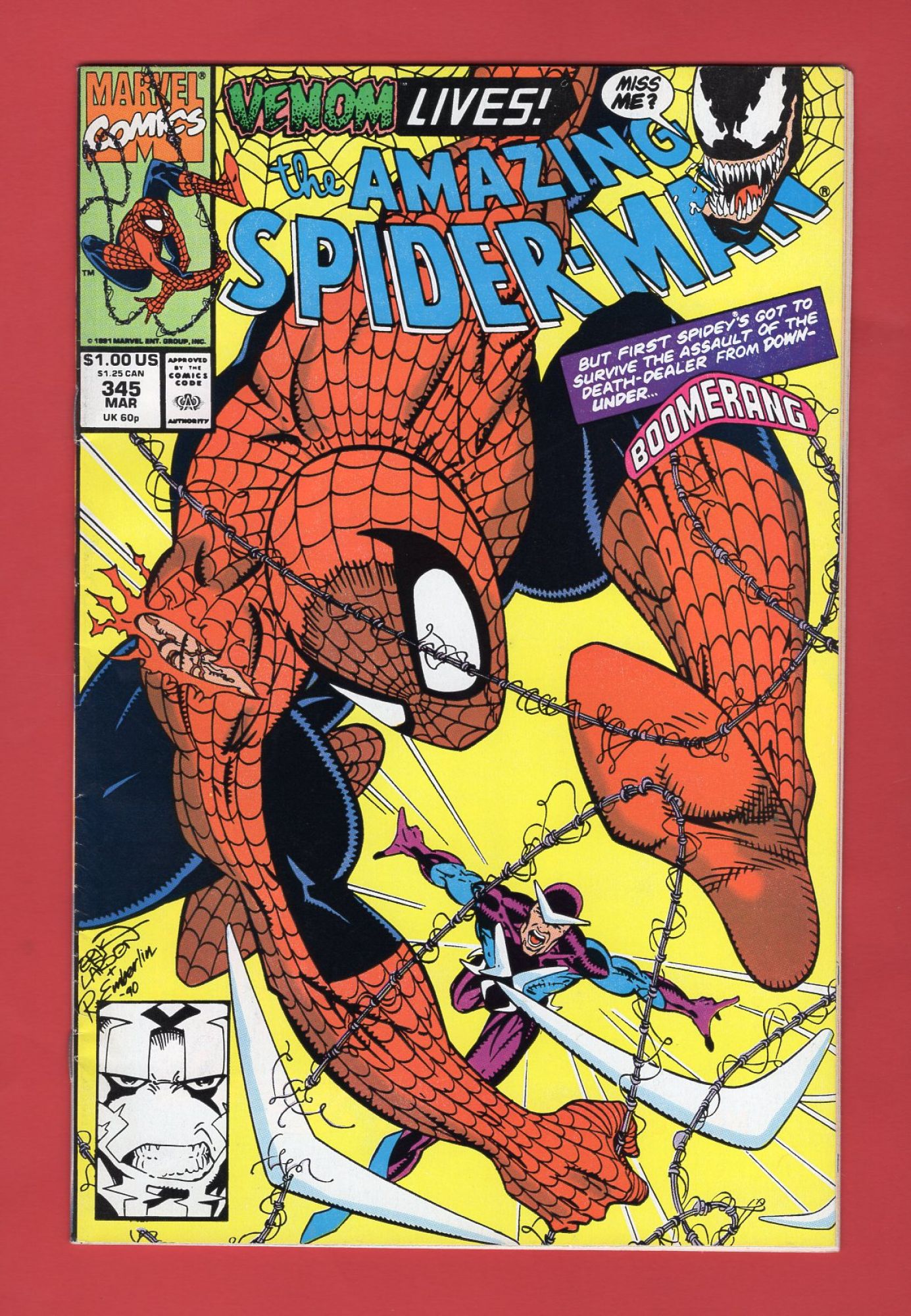 Amazing Spider-Man #345, Mar 1991, 6.0 FN