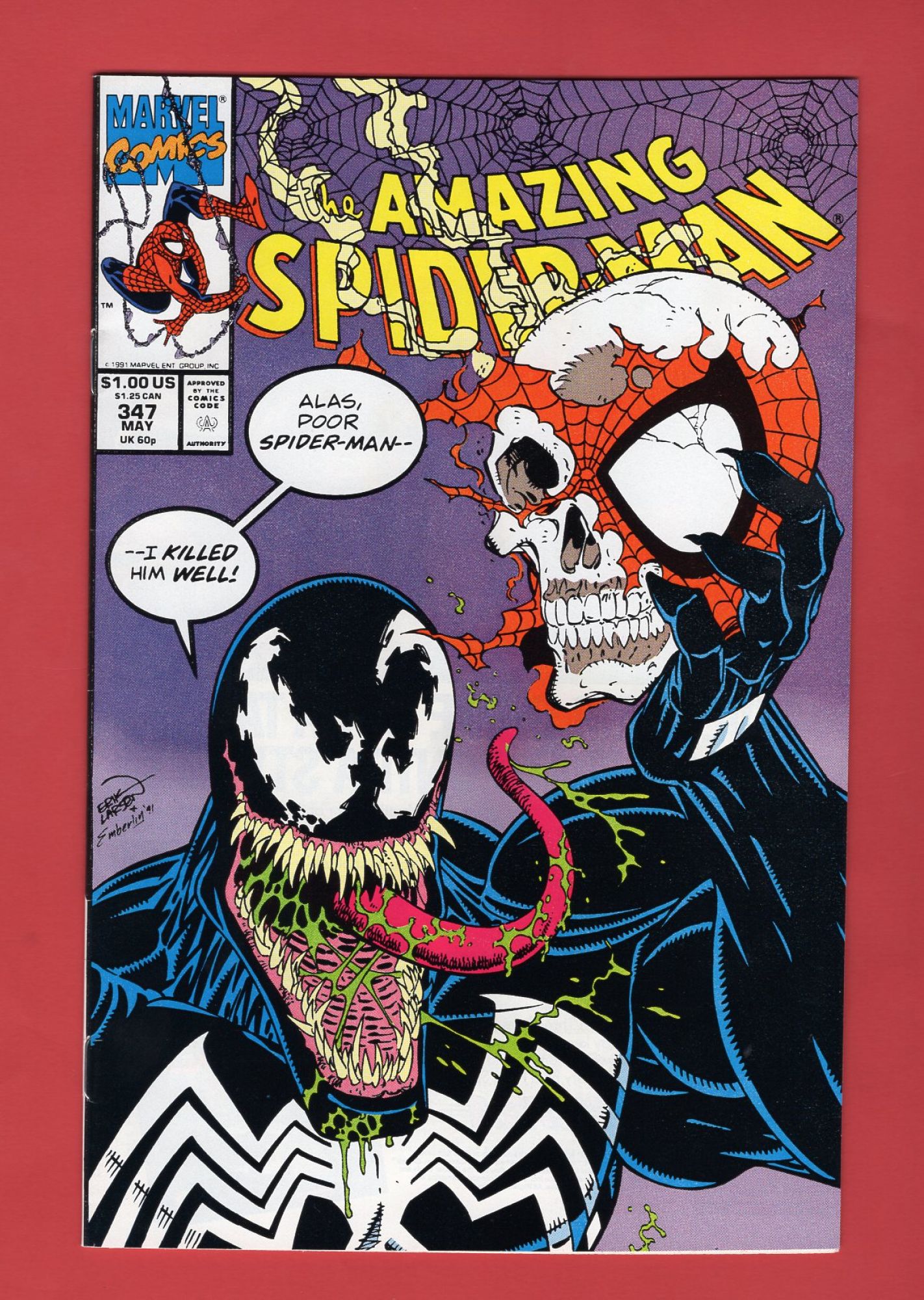 Amazing Spider-Man #347, May 1991, 8.5 VF+