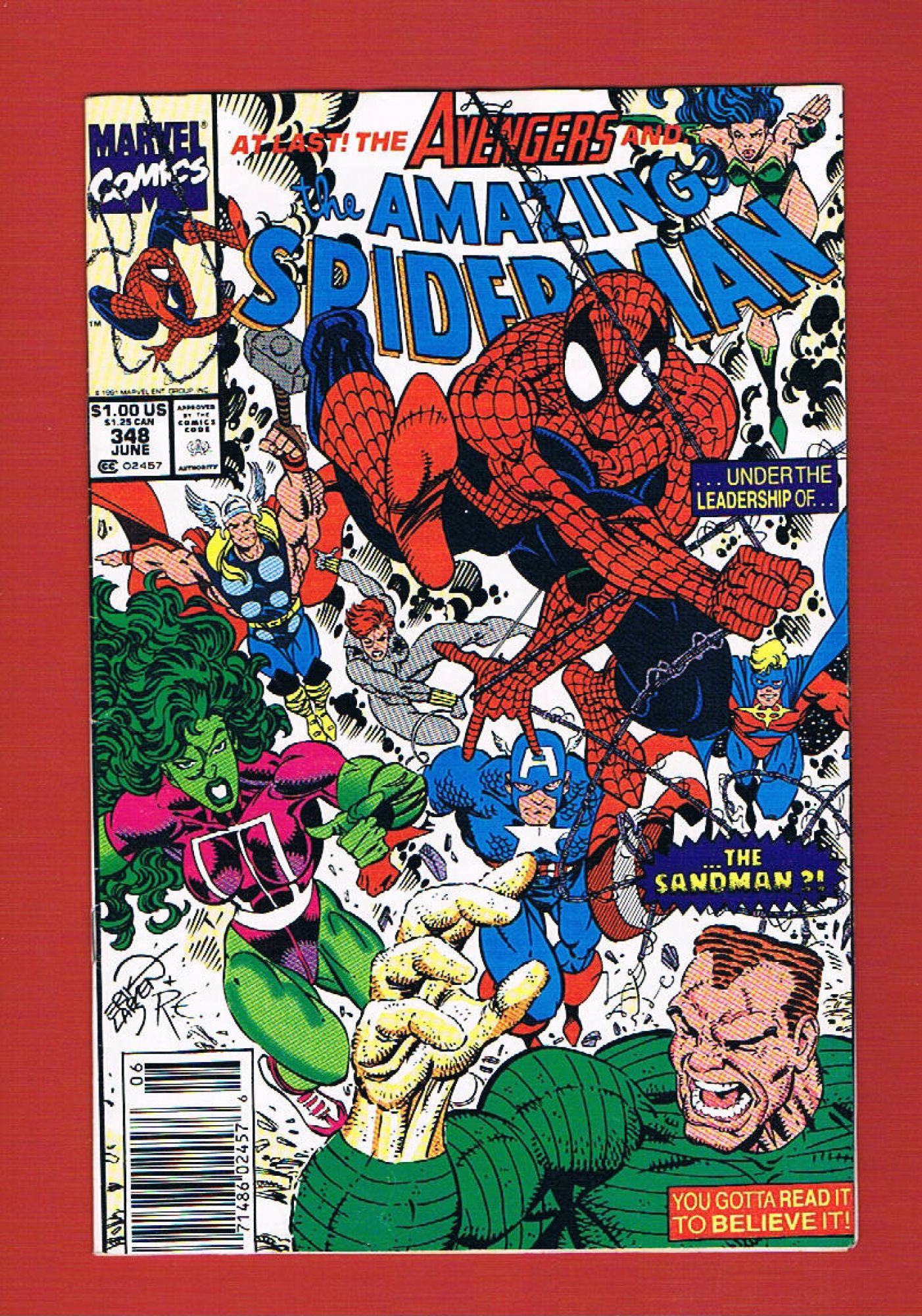 Amazing Spider-Man #348, Jun 1991, 5.0 VG/FN