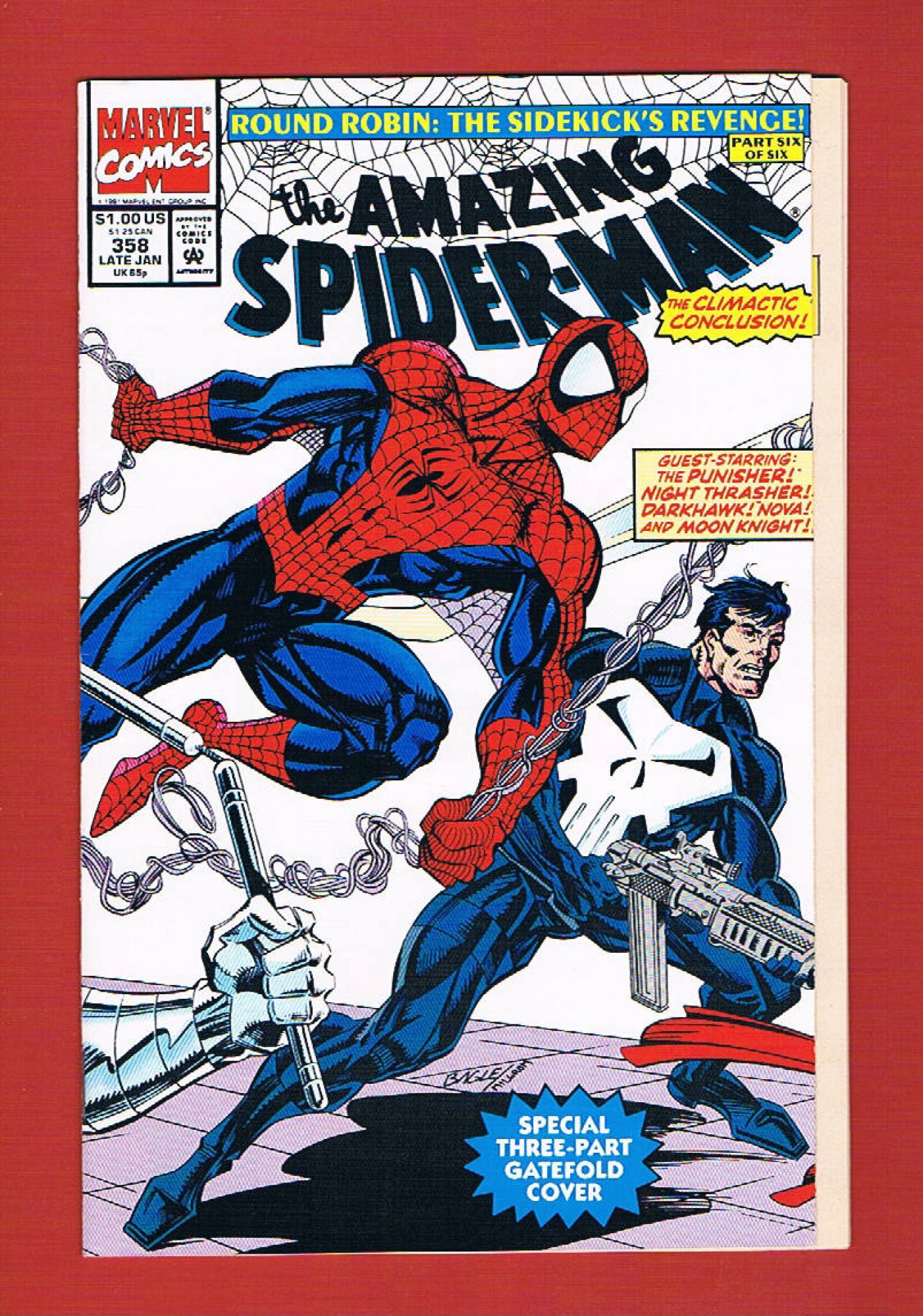 Amazing Spider-Man #358, Jan 1992, 9.2 NM-