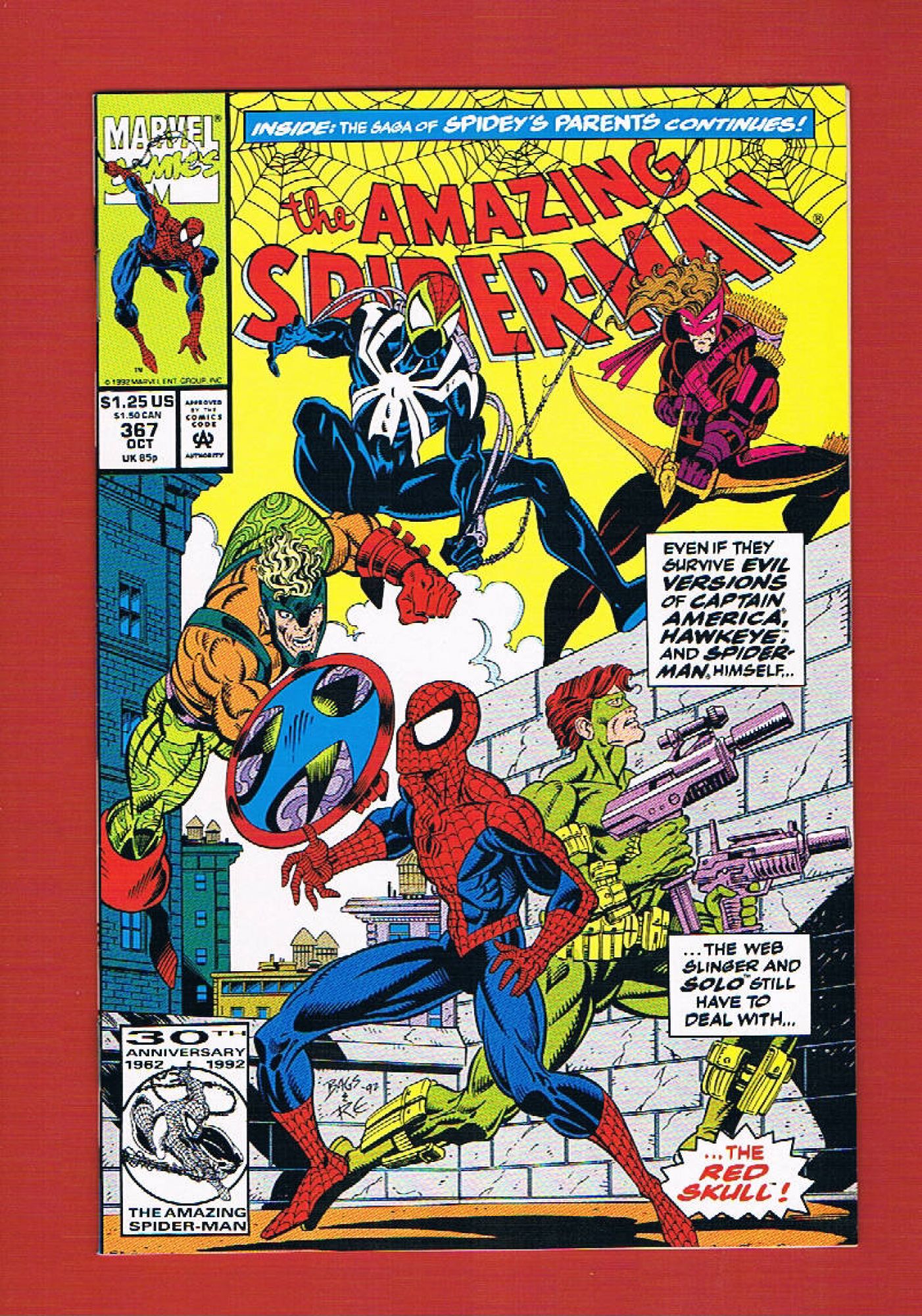 Amazing Spider-Man #367, Oct 1992, 9.2 NM-
