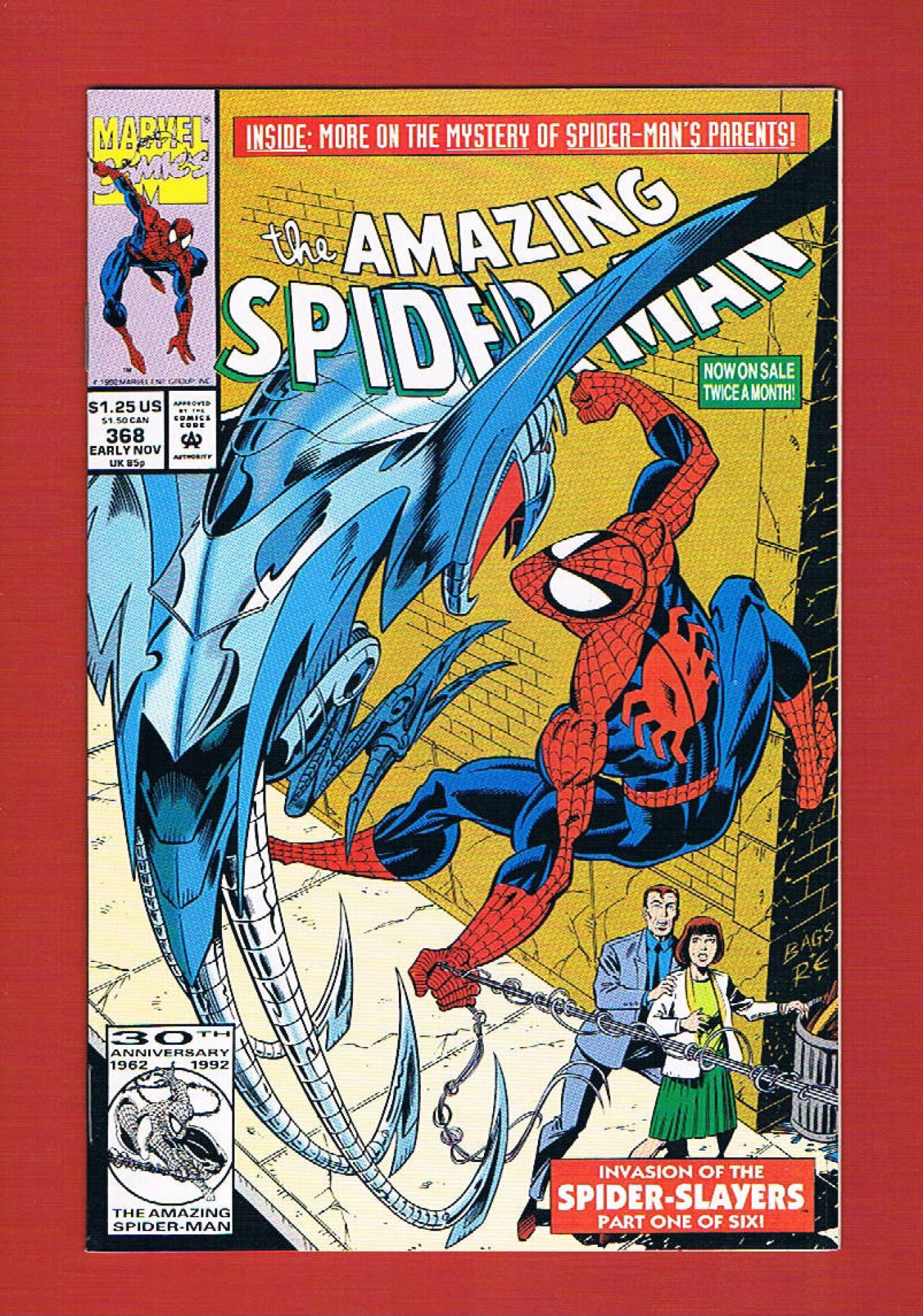 Amazing Spider-Man #368, Nov 1992, 9.2 NM-