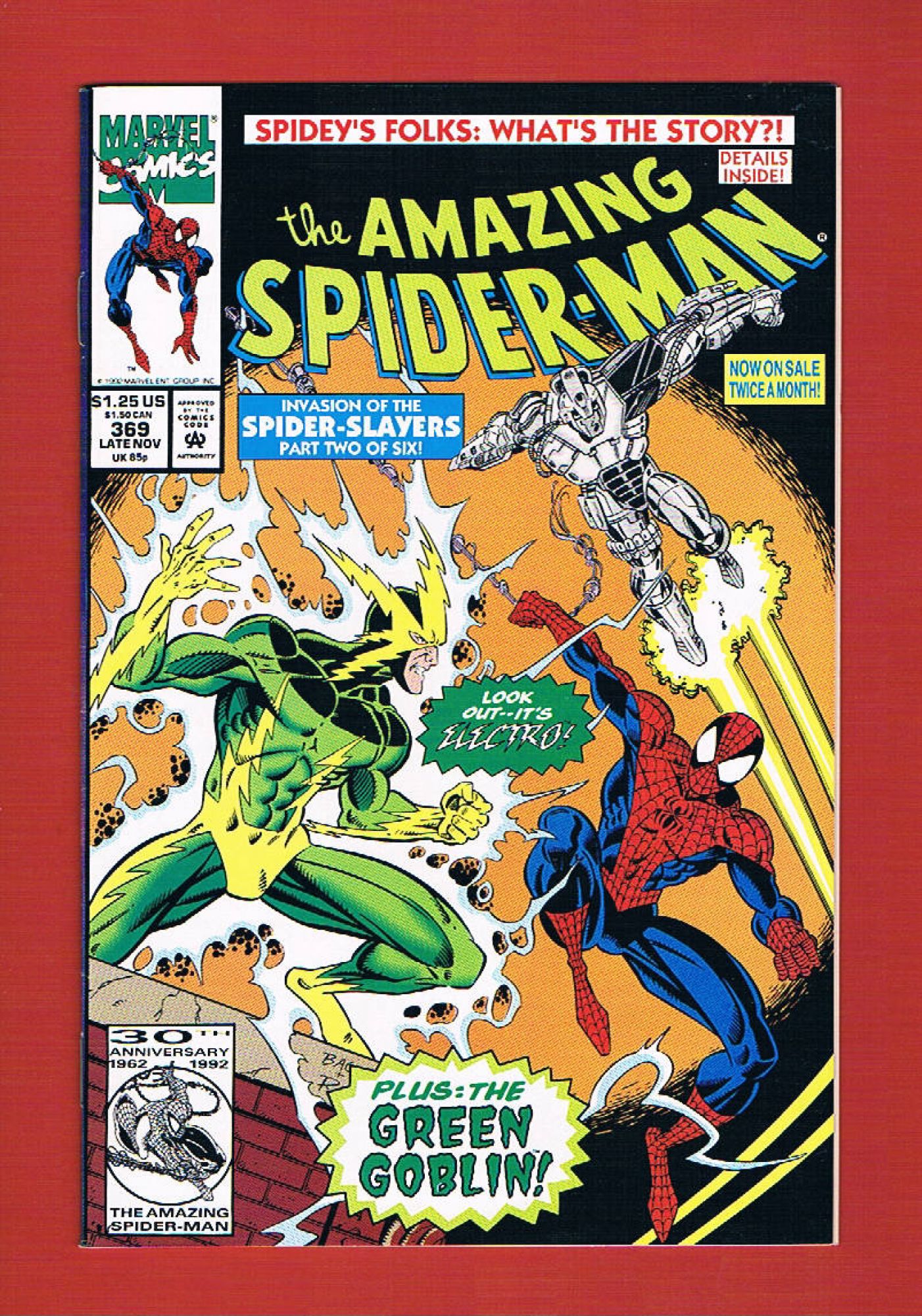Amazing Spider-Man #369, Nov 1992, 9.2 NM-