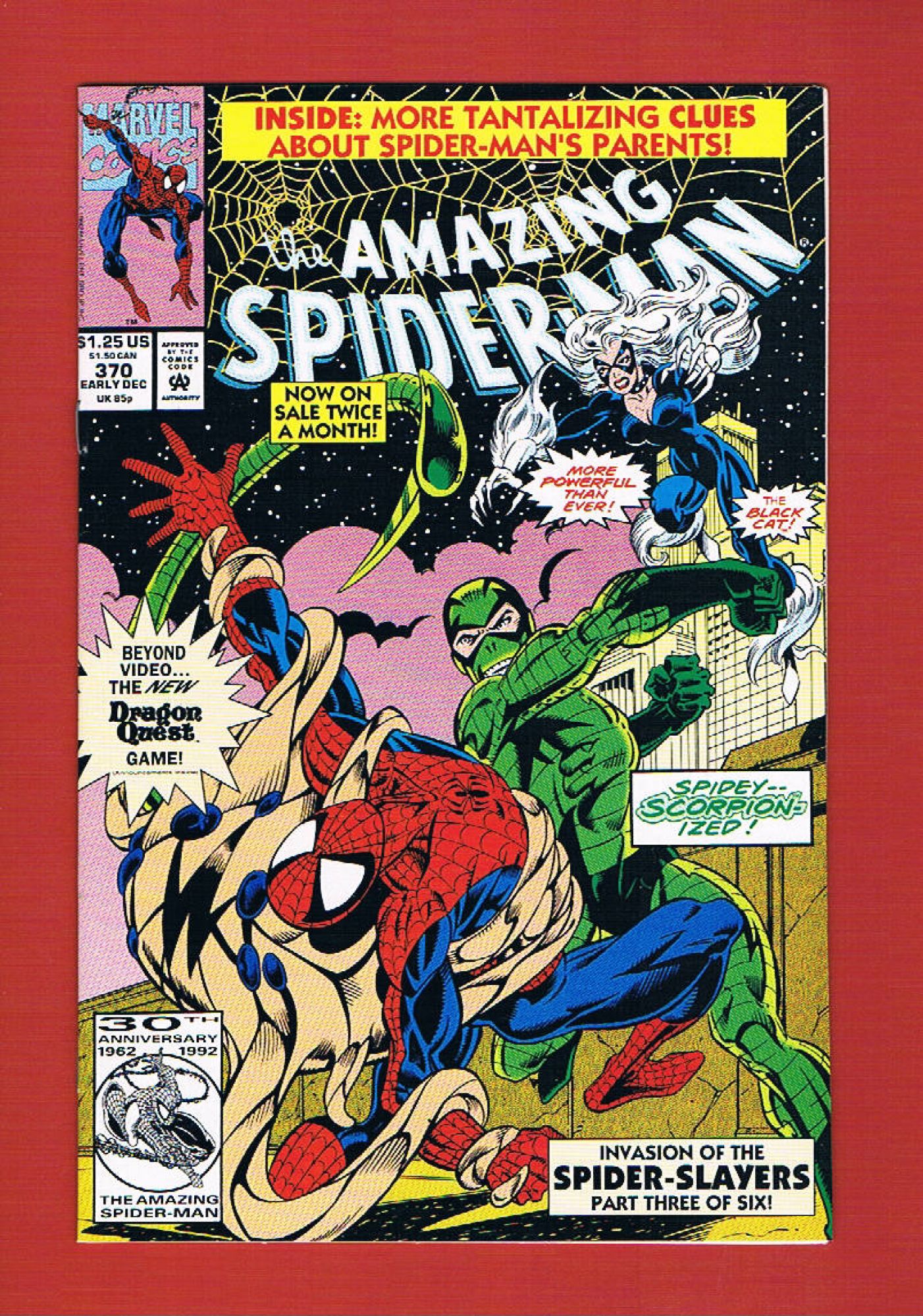 Amazing Spider-Man #370, Dec 1992, 9.2 NM-