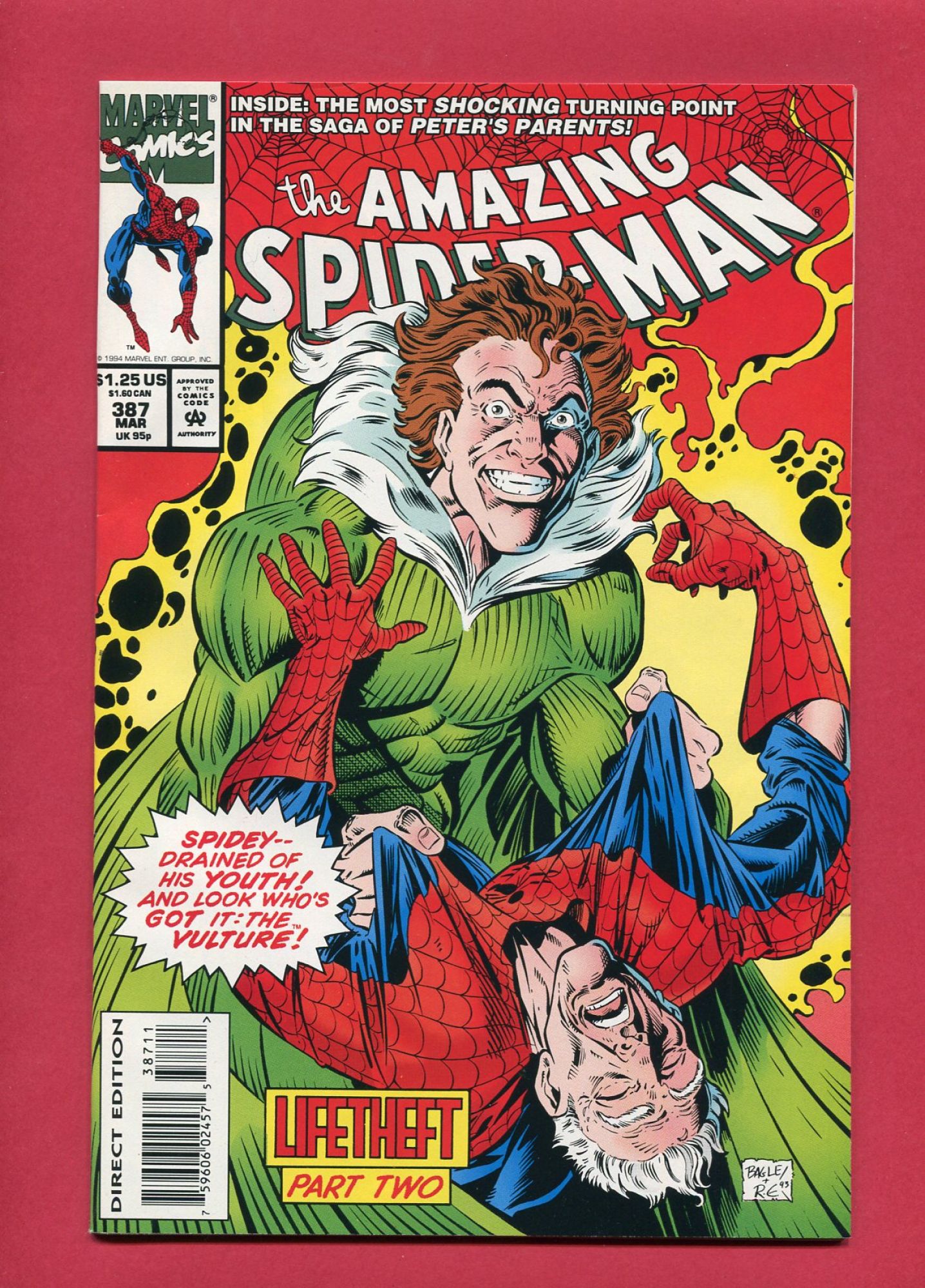 Amazing Spider-Man #387, Mar 1994, 9.2 NM-