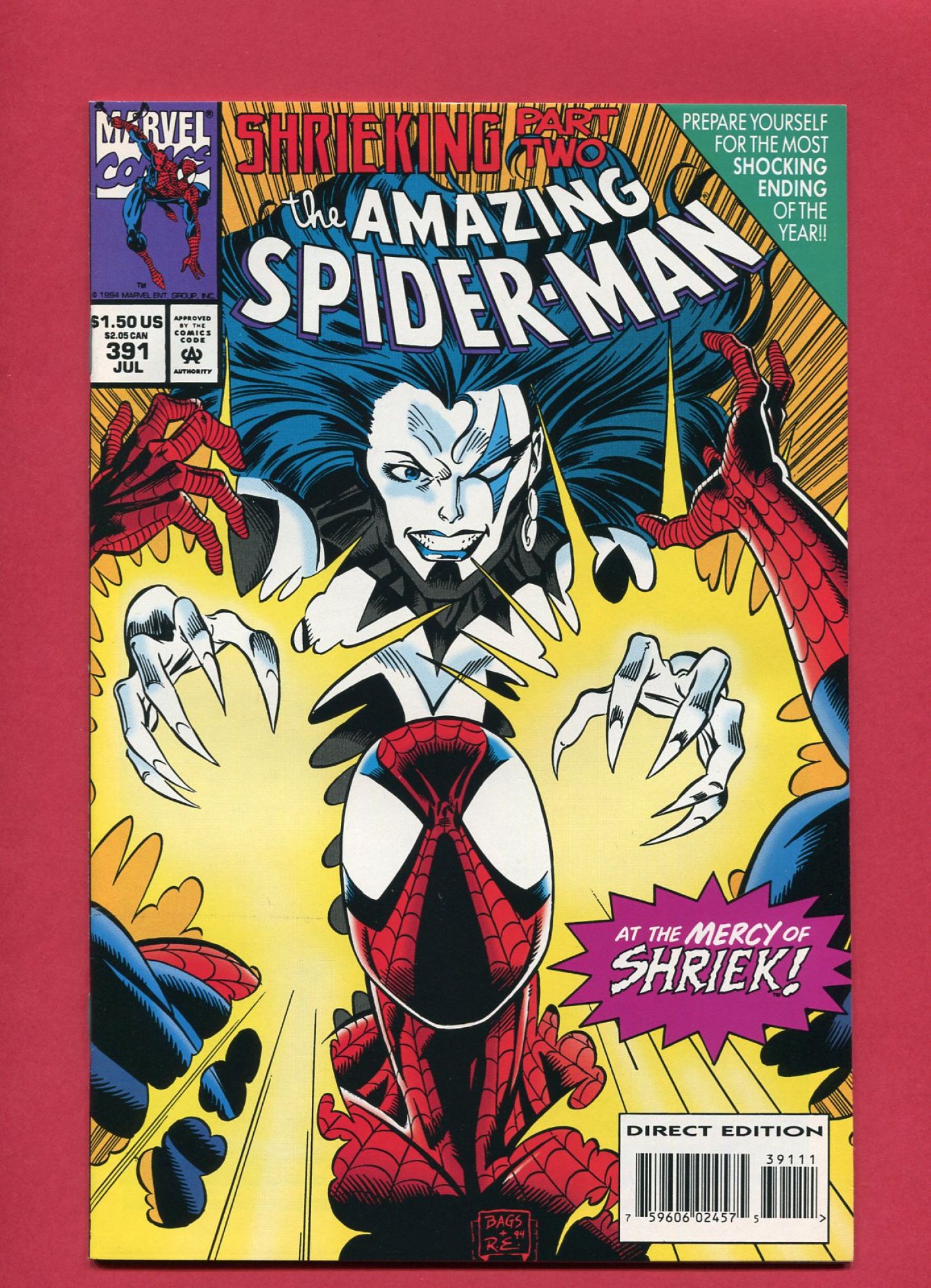 Amazing Spider-Man #391, Jul 1994, 9.2 NM-