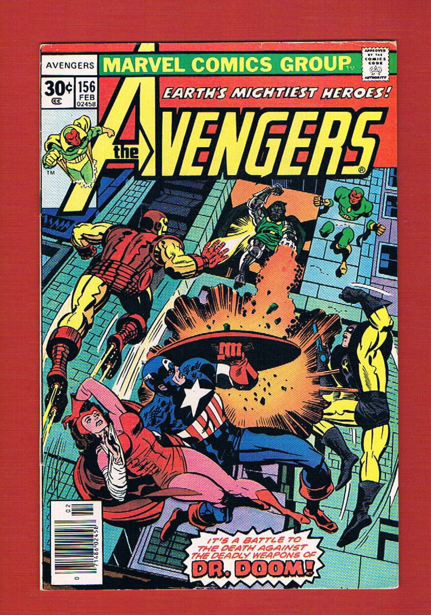 Avengers #156, Feb 1977, 7.5 VF-