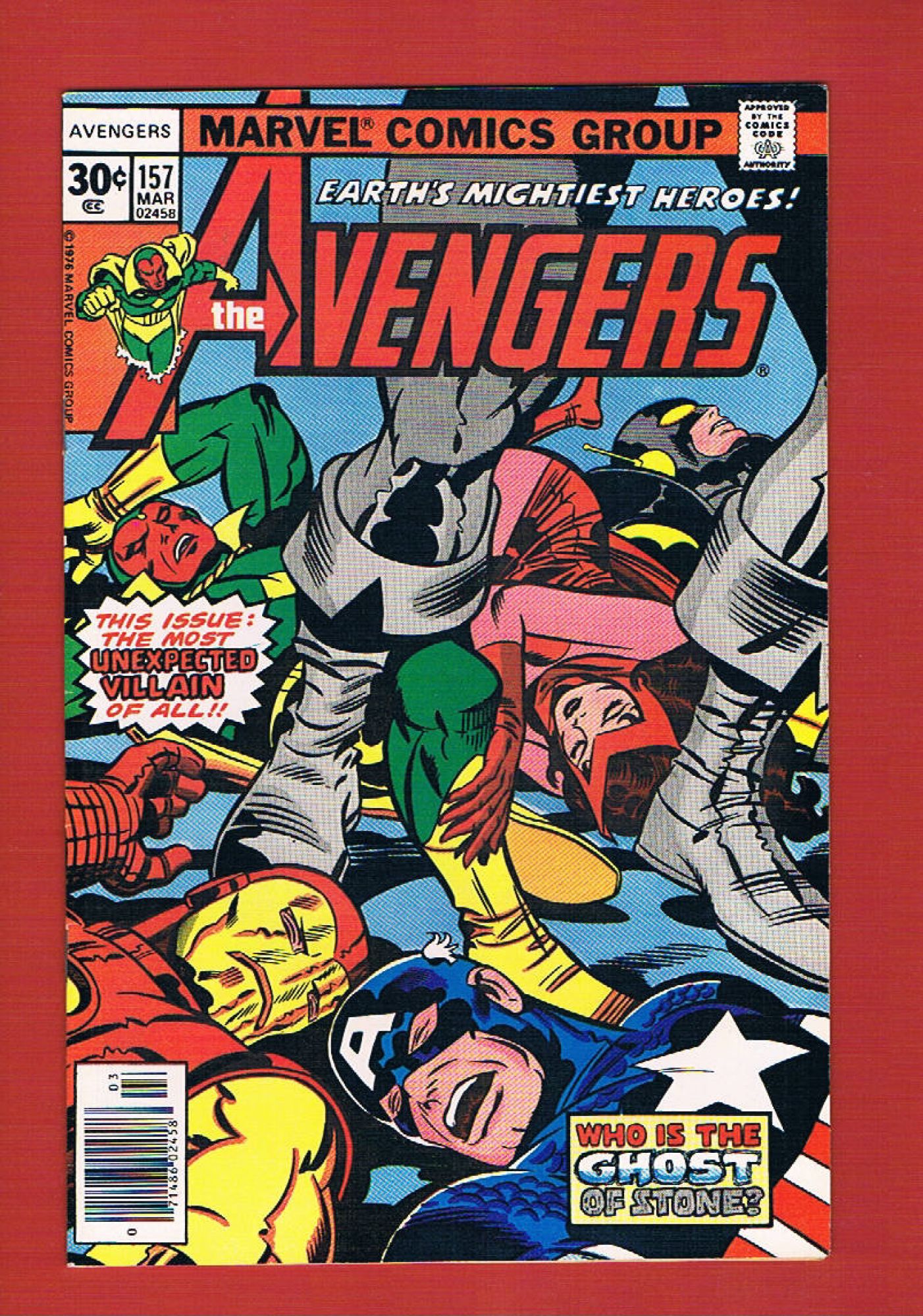 Avengers #157, Mar 1977, 8.5 VF+