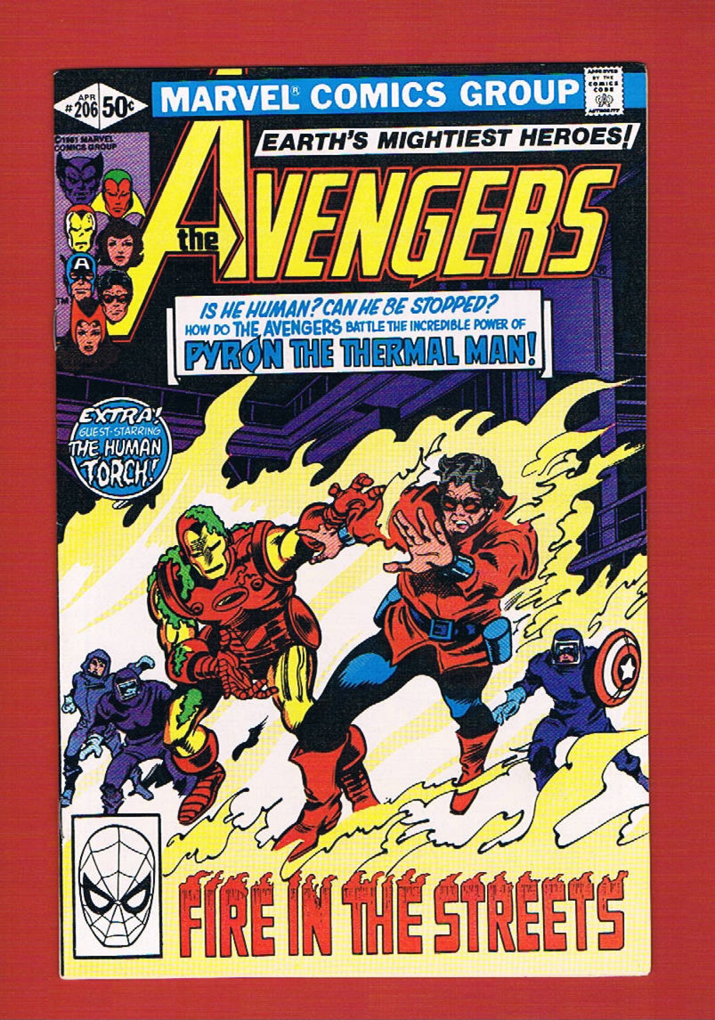 Avengers #206, Apr 1981, 9.2 NM-