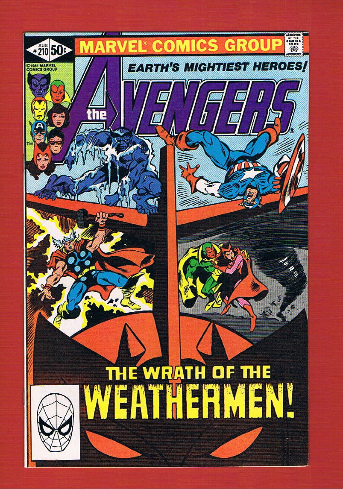 Avengers #210, Aug 1981, 9.2 NM-