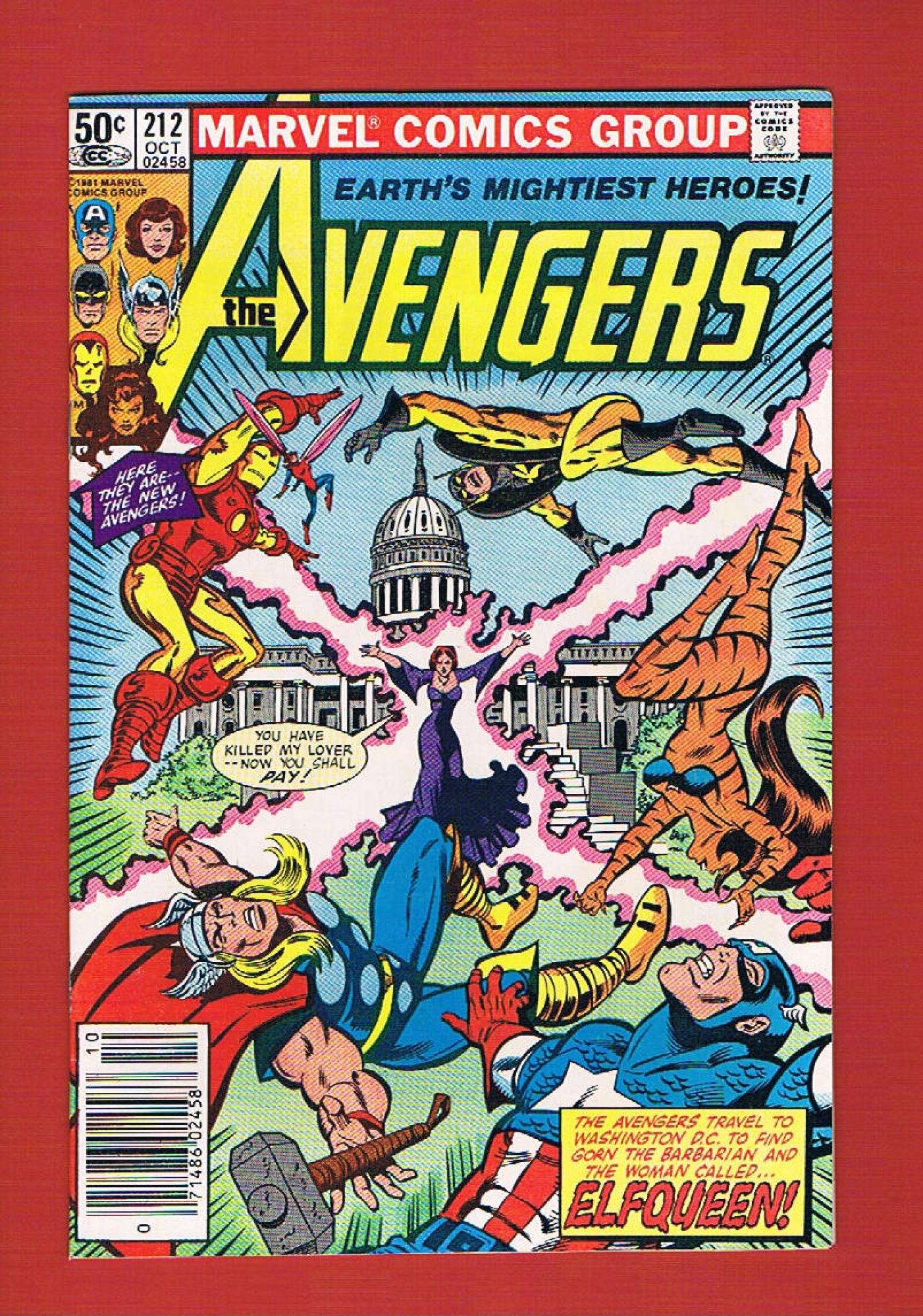 Avengers #212, Oct 1981, 9.2 NM-