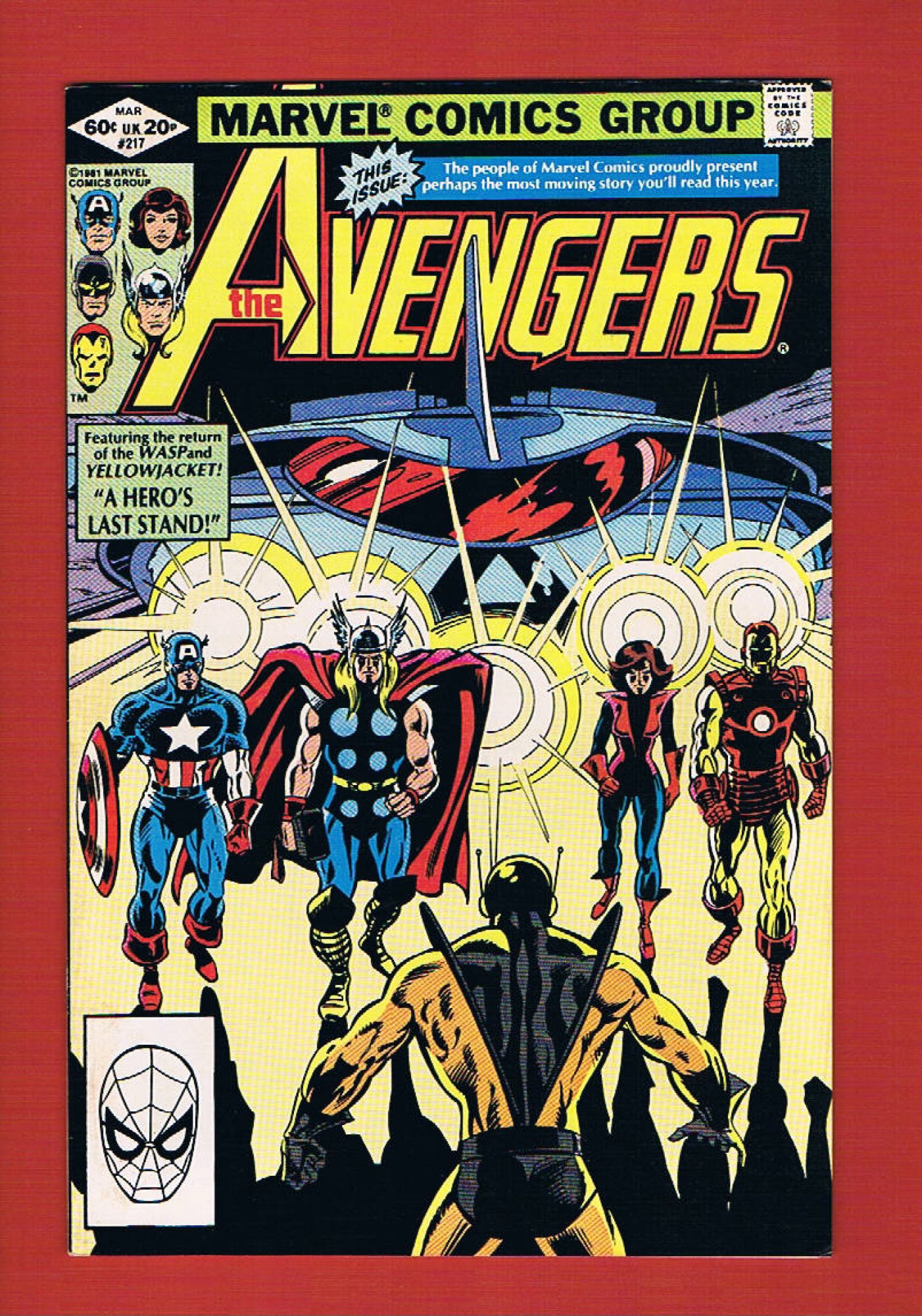 Avengers #217, Mar 1982, 8.5 VF+