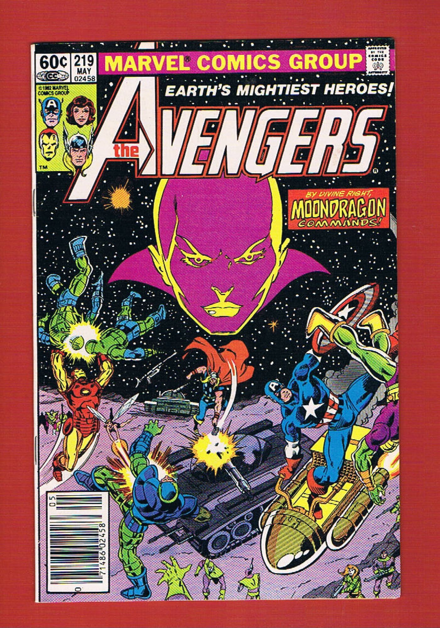 Avengers #219, May 1982, 9.2 NM-