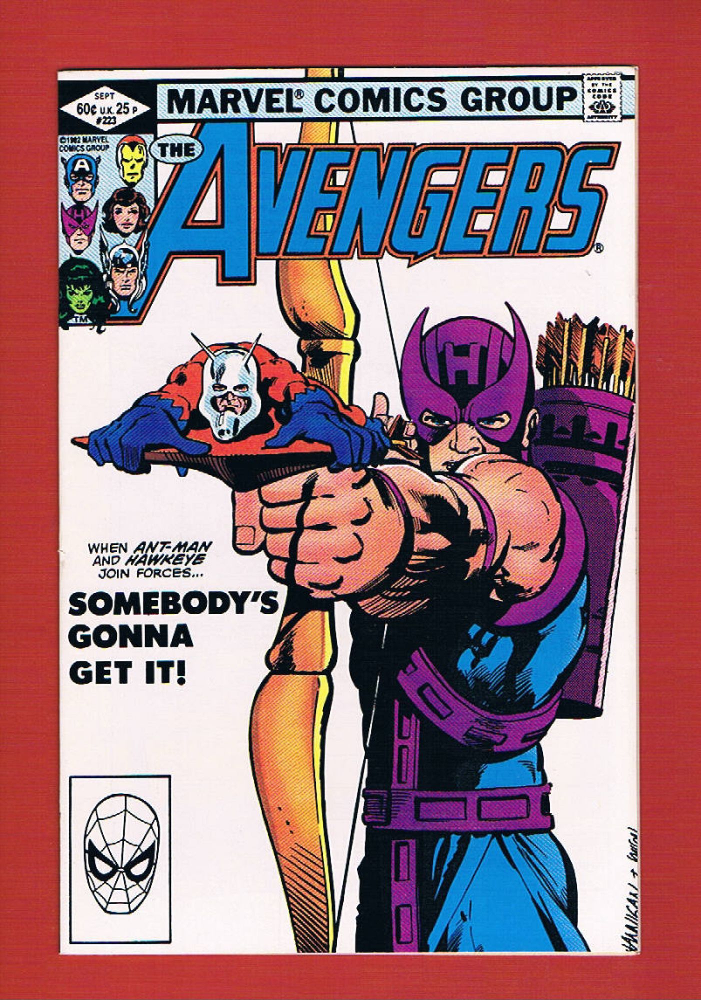 Avengers #223, Sep 1982, 8.5 VF+
